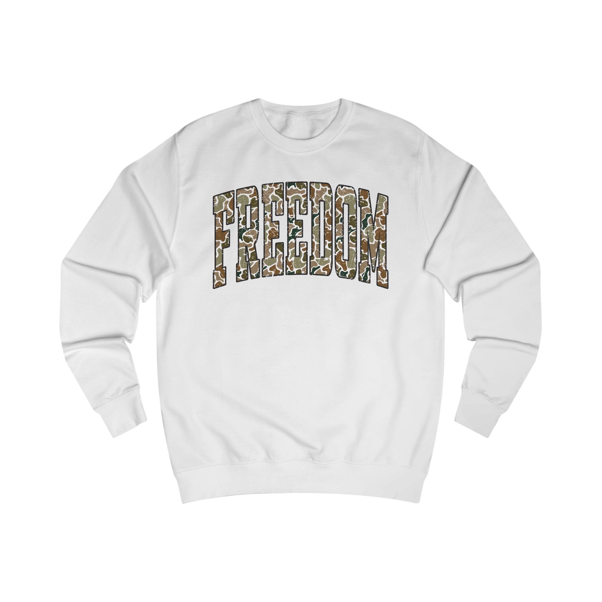 Freedom Unisex Sweatshirt, Cozy Graphic Sweater, Casual Gift, Perfect for Fall, Statement Apparel, Inspiring Fashion