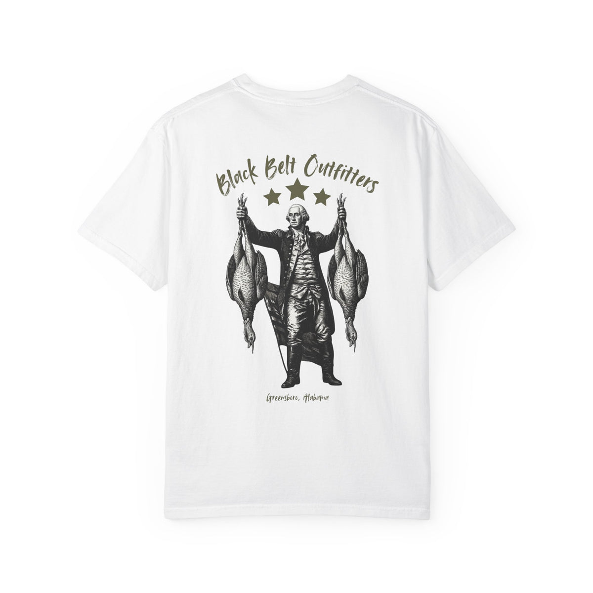T-Shirt — Black Belt Outfitters 'American Raised' Graphic Tee (Vintage Washington with Gamebirds)