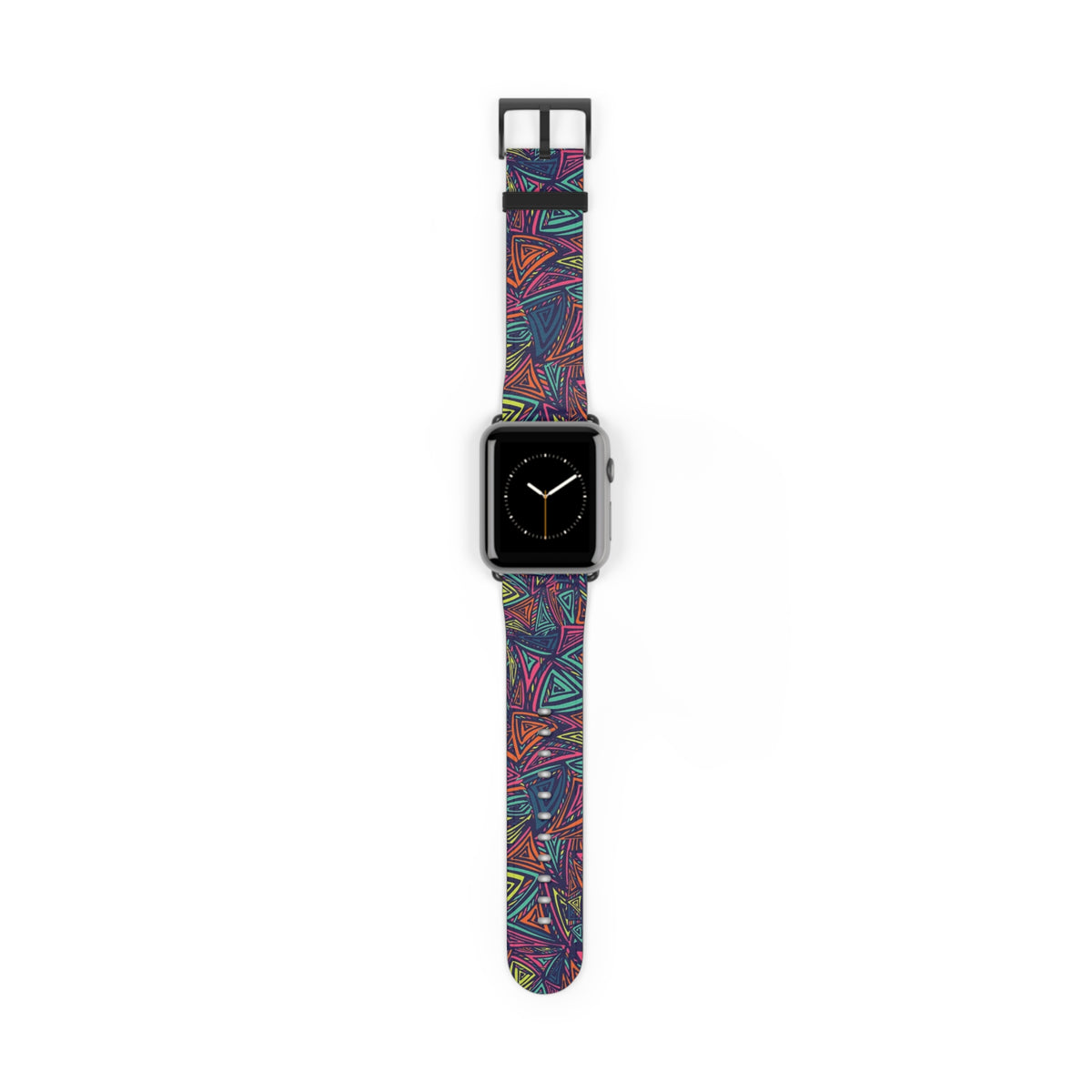 Abstract Triangle Pattern Watch Band — Colorful Geometric Apple Watch Strap