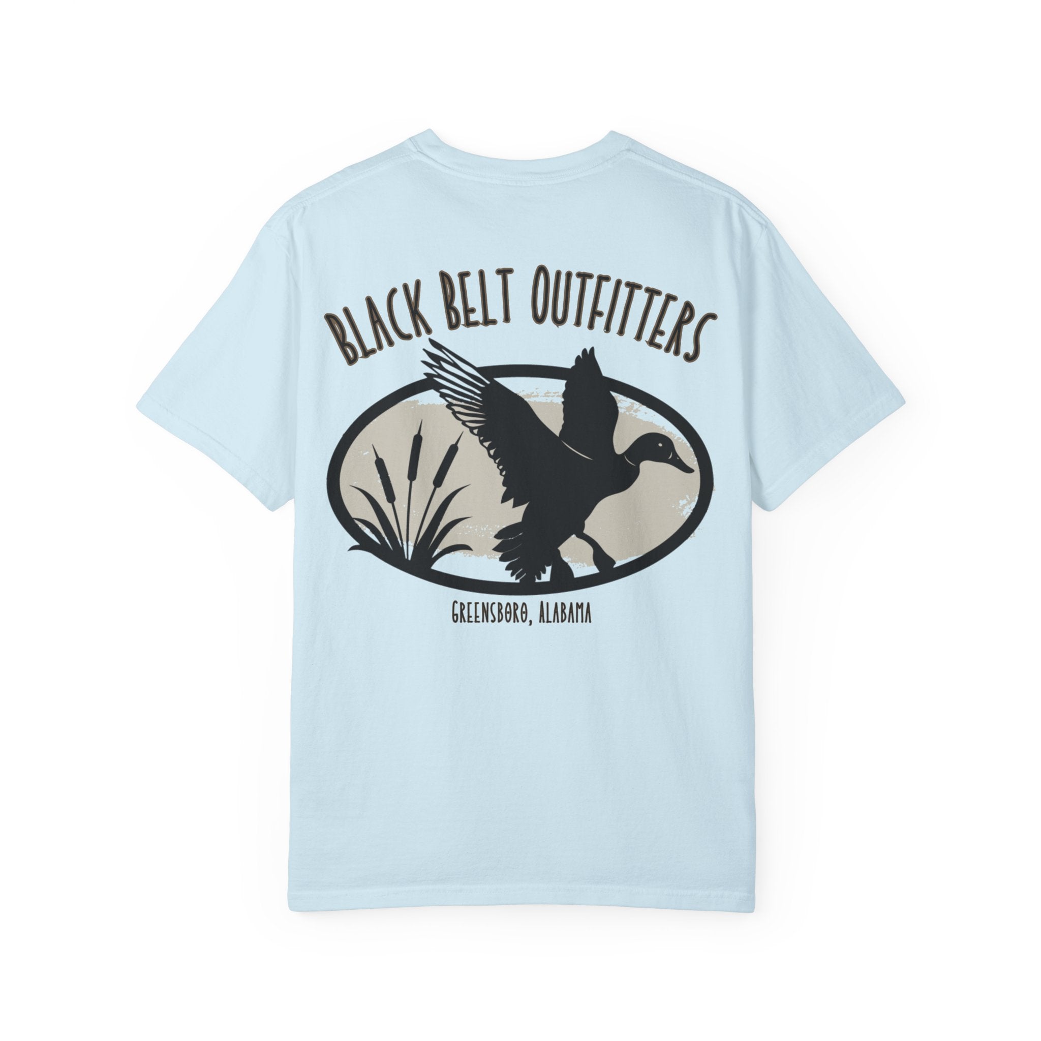 Logo Flying Duck T-Shirt, Men's Hunting Shirt, Gift for Sportsmen, Casual Wear, Nature Lover Tee