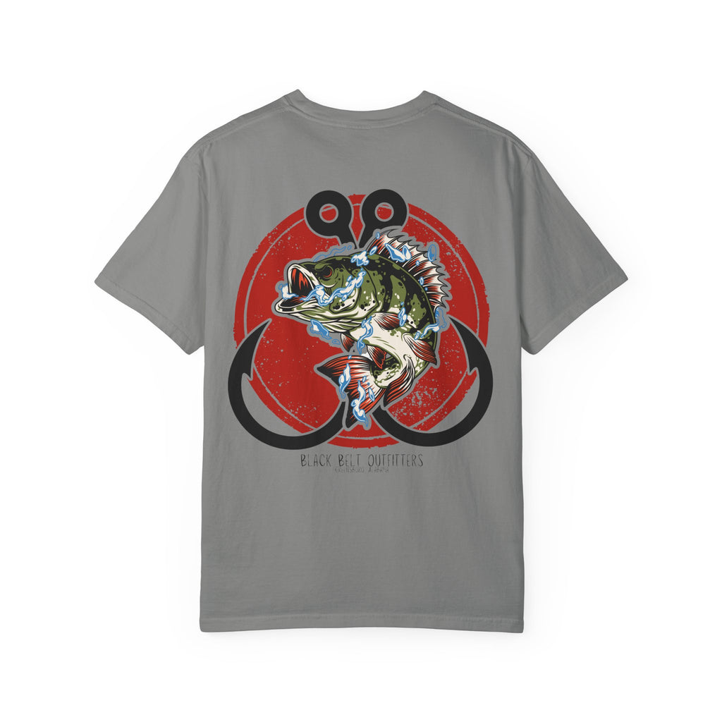 Double Hooks Bass Unisex T-Shirt, Perfect for Gifts, Father's Day, Golf Events, Casual Wear, Comfortable Tee