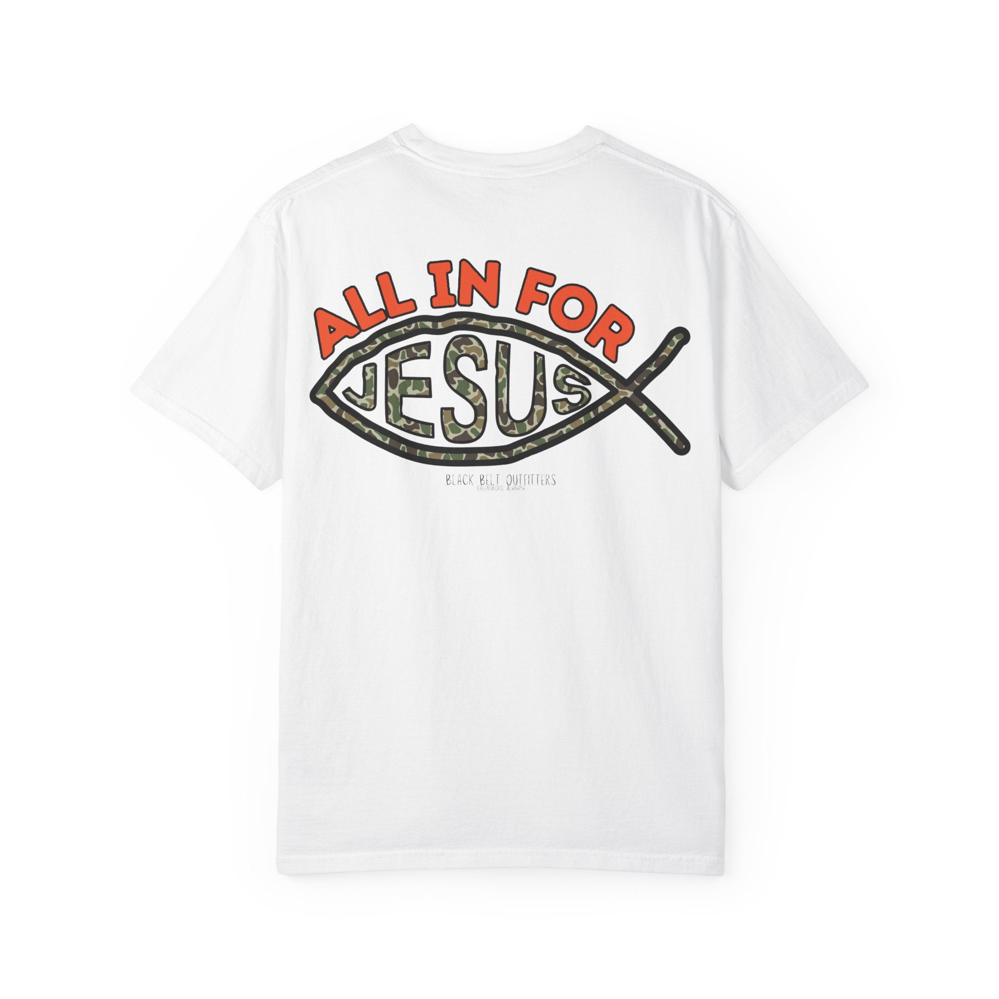 ALL in FOR JESUS Unisex T-Shirt, Perfect for Gifts, Father's Day, Golf Events, Casual Wear, Comfortable Tee