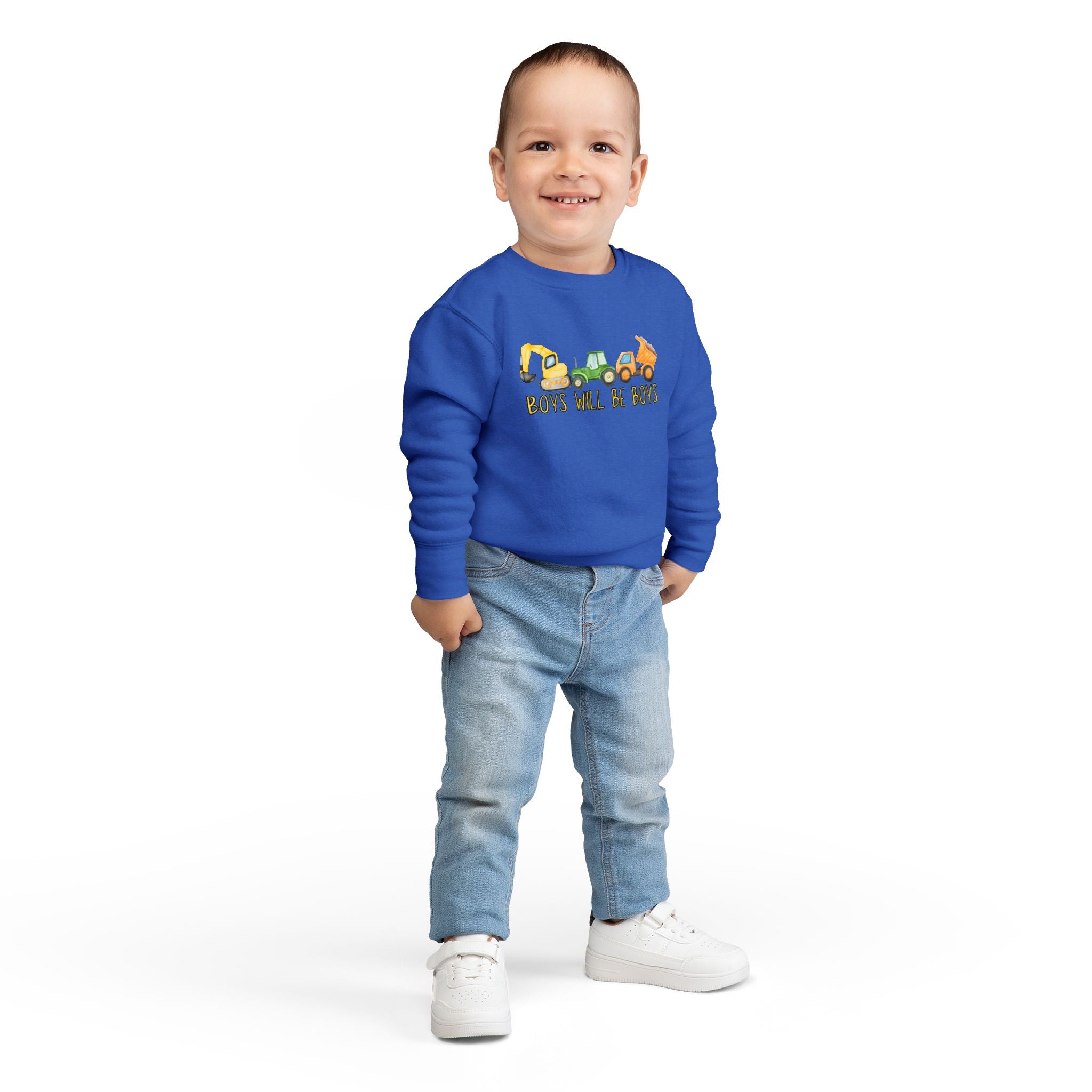 Playful Toddler Sweatshirt - 'Boys Will Be Boys' - Kids' Casual Wear, Baby Clothes, Outdoor Adventures, Birthday Gift, Spring Fashion