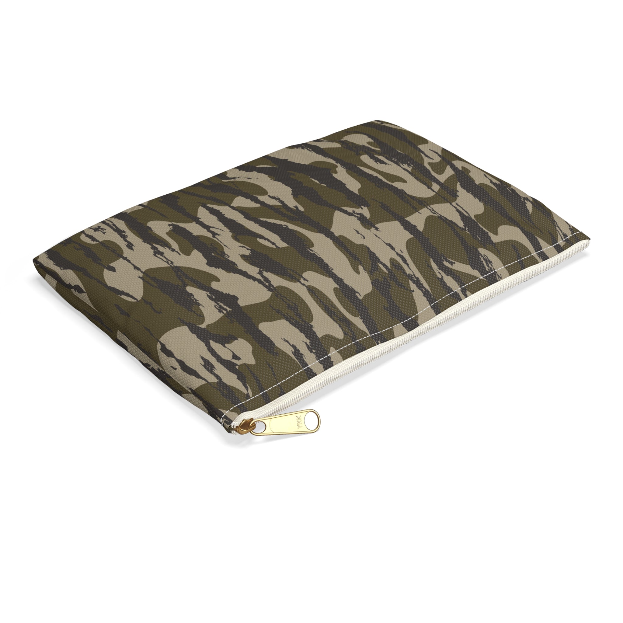 Trendy Zip Pouch, Stylish Camo Makeup Bag, Travel Organizer, Army Green Zipper Pouch, Gift for Her, Storage Solution