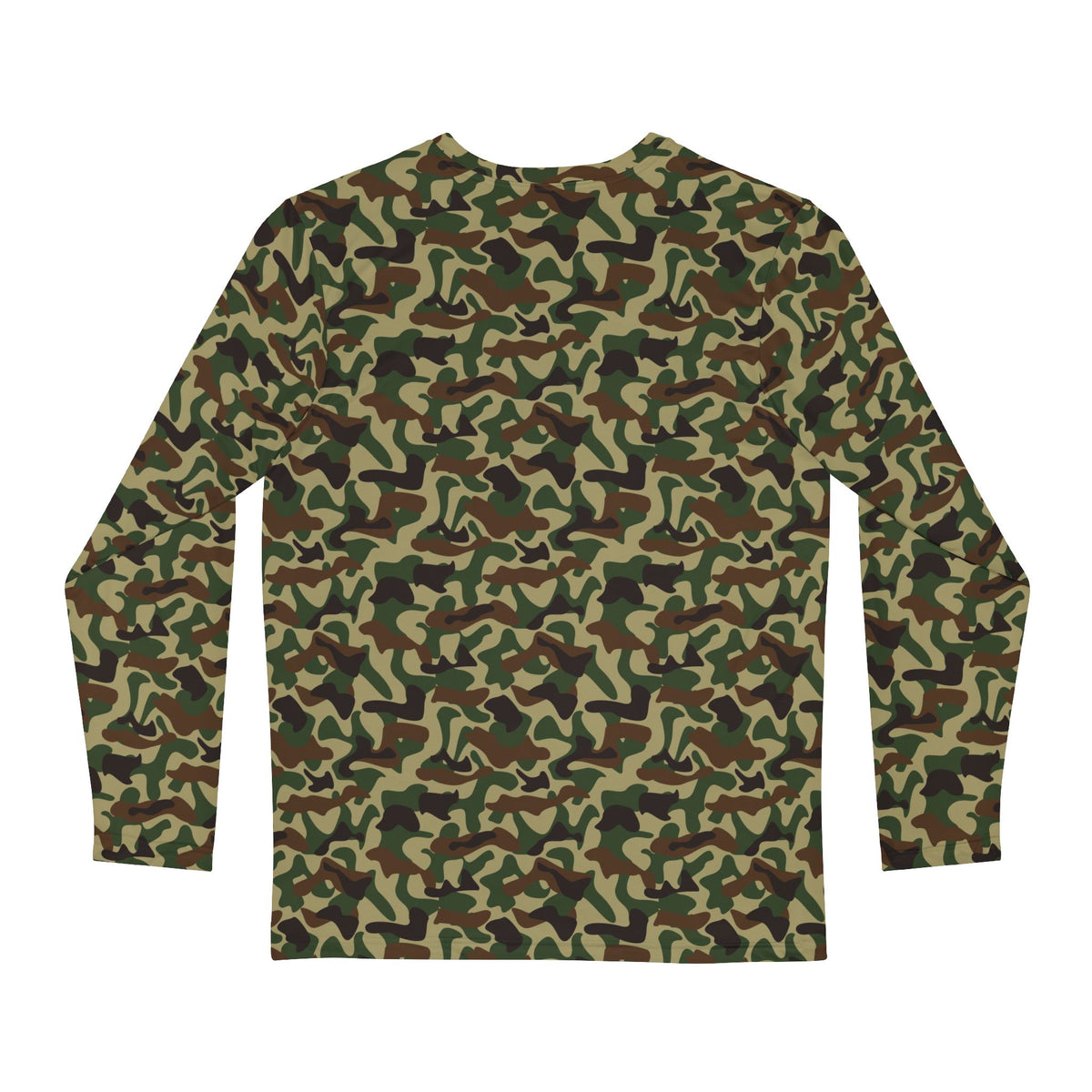 Retro camo print Men's Long Sleeve Shirt (AOP)