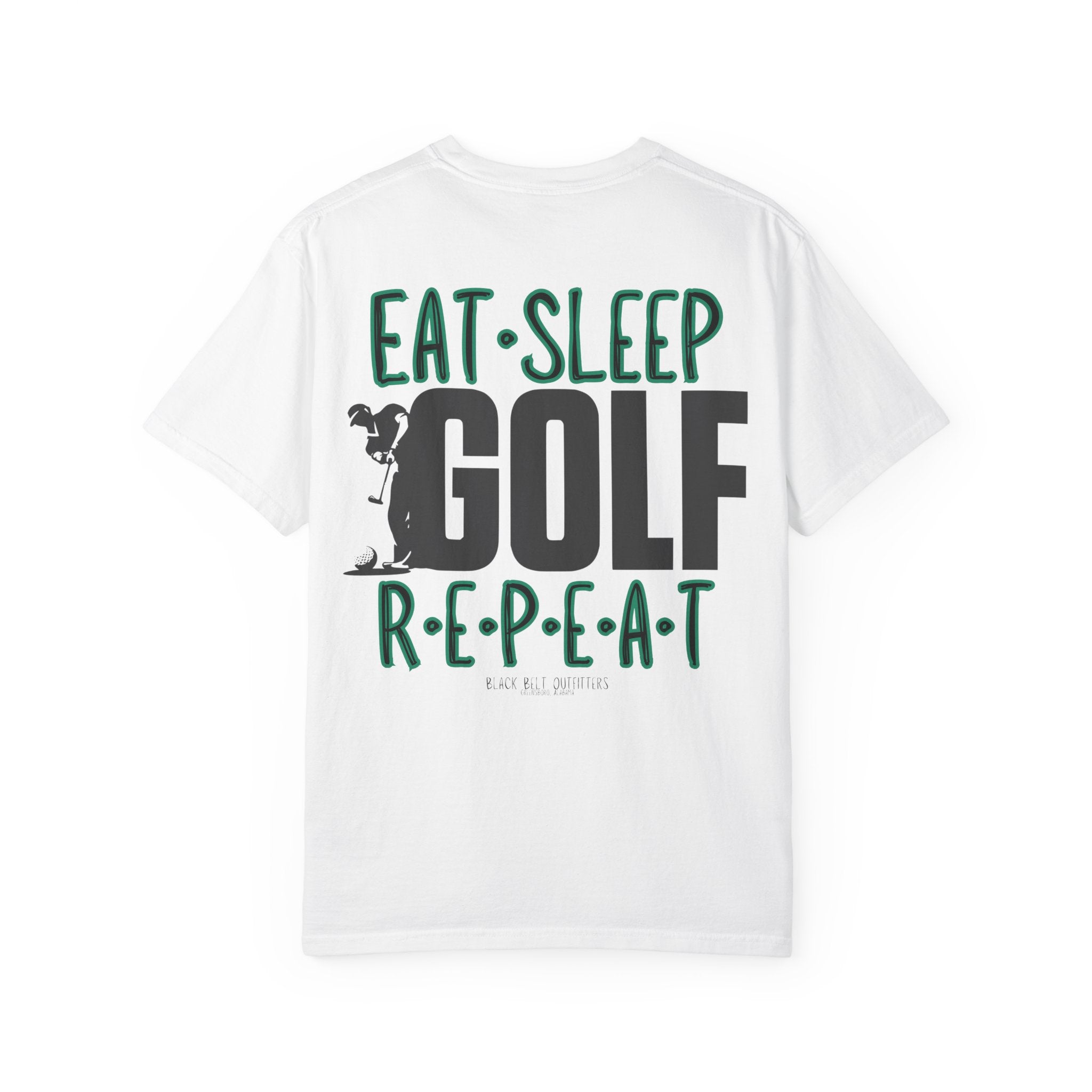 Eat Sleep Golf Repeat Unisex T-Shirt, Perfect for Gifts, Father's Day, Golf Events, Casual Wear, Comfortable Tee