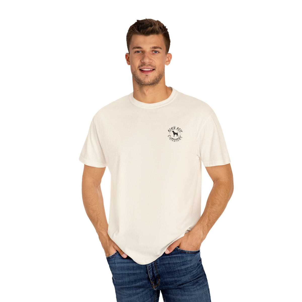 DUCK CAMO HAT Unisex Garment-Dyed Pocket T-Shirt