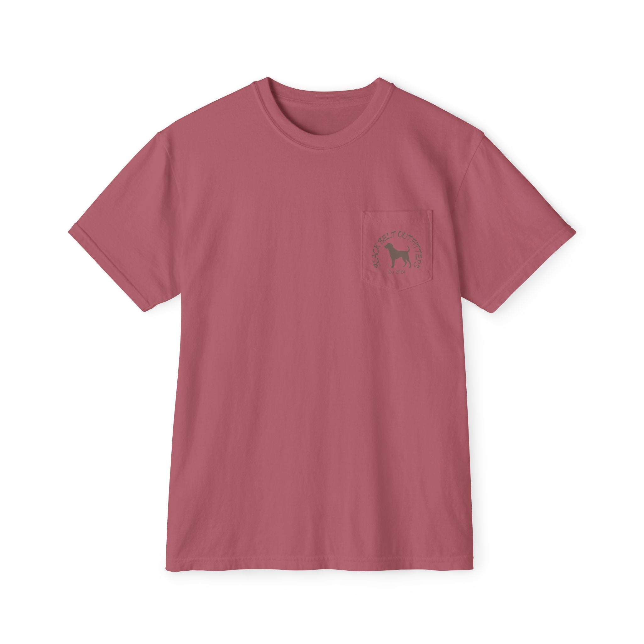 Black belt outfitters Fishing Poles Heart Unisex Garment-Dyed Pocket T-Shirt