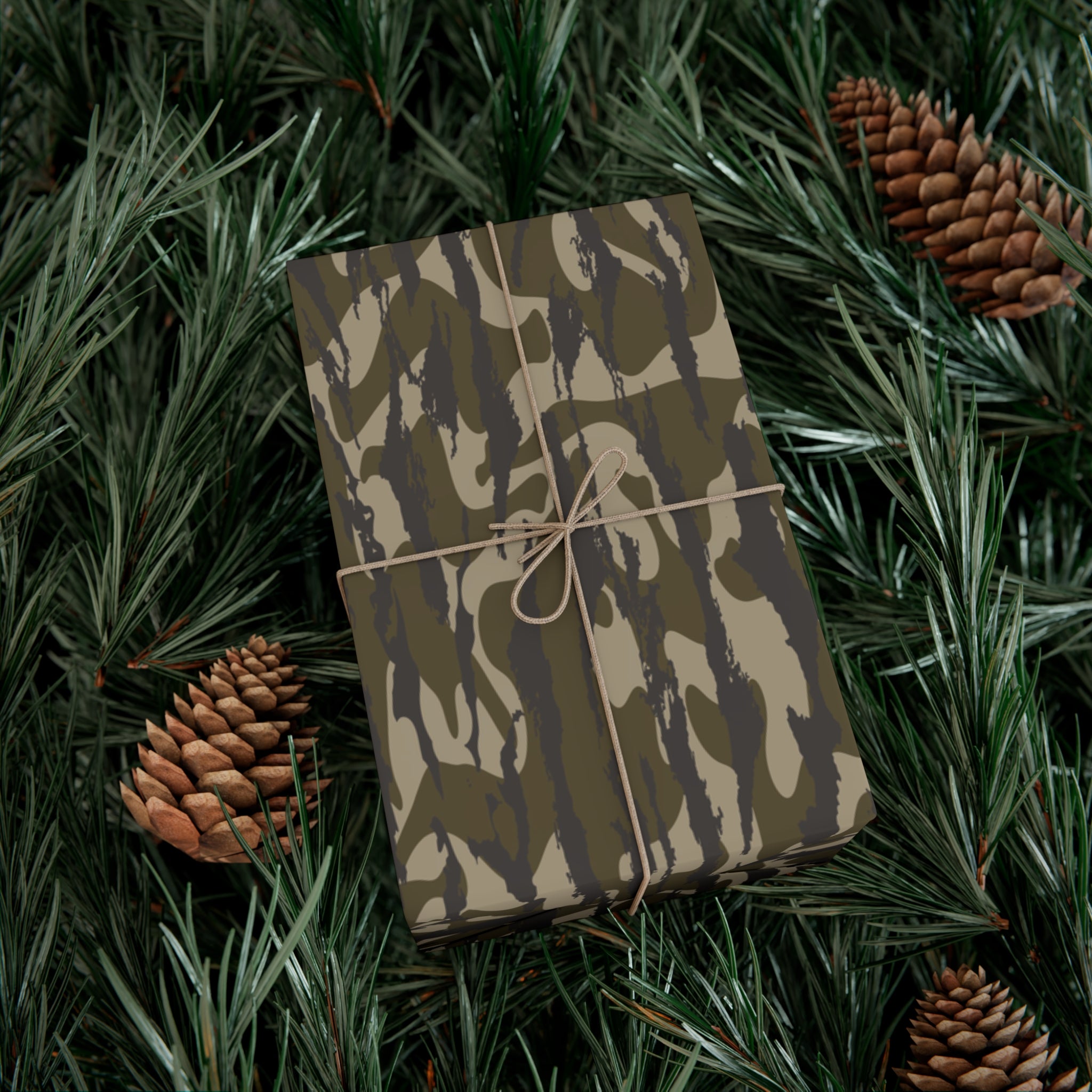 Trendy Camo Gift Wrap Paper, Perfect for Holidays, Birthdays, Parties, Eco-Friendly Packaging, Unique Camo Design