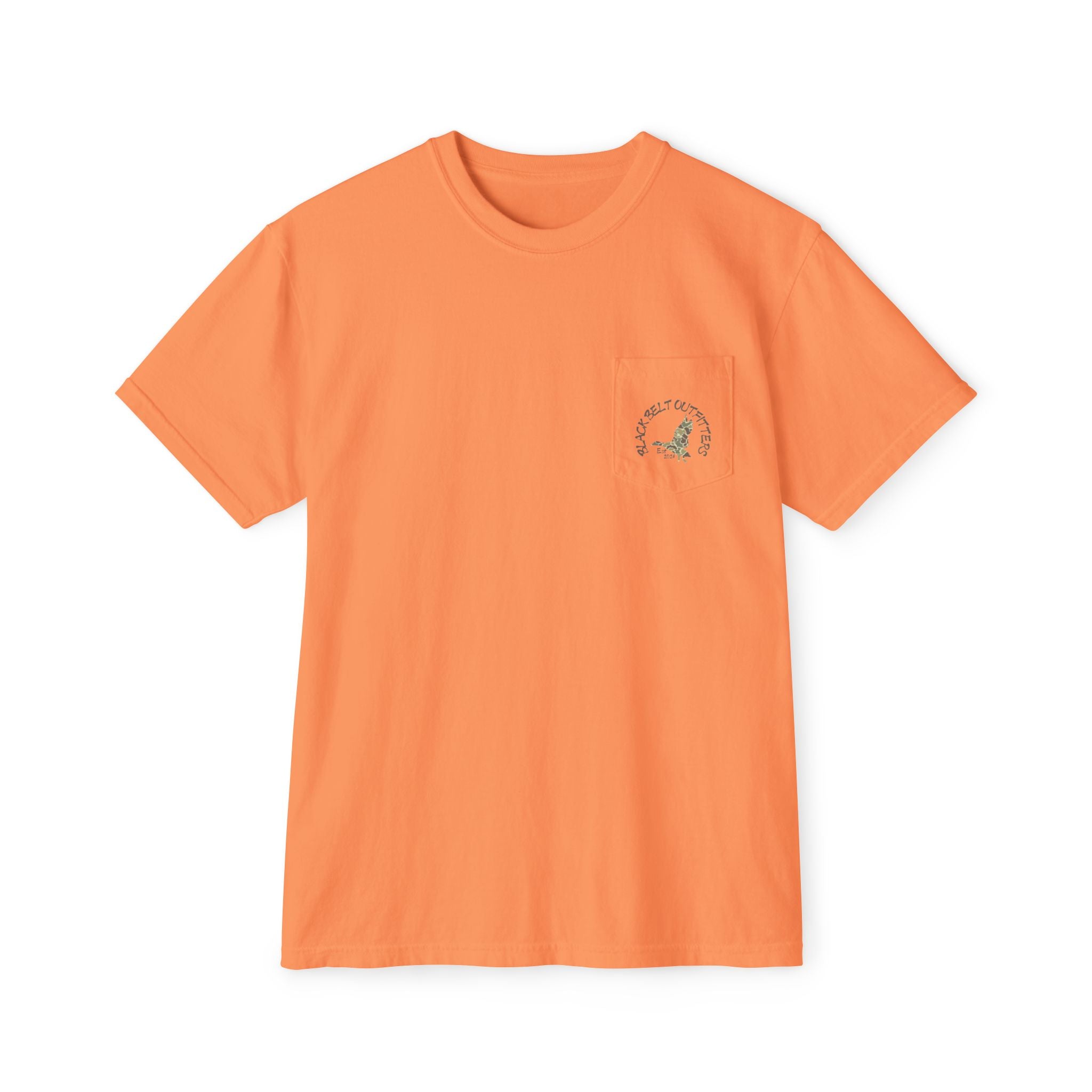 Black belt outfitters, duck hunting custom design hunting Unisex Garment-Dyed Pocket T-Shirt