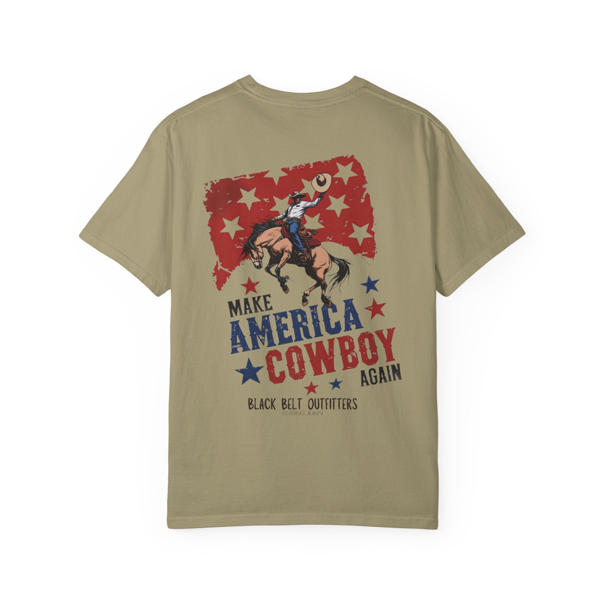 Make America Cowboy Again Unisex T-Shirt, Perfect for Gifts, Father's Day, Golf Events, Casual Wear, Comfortable Tee