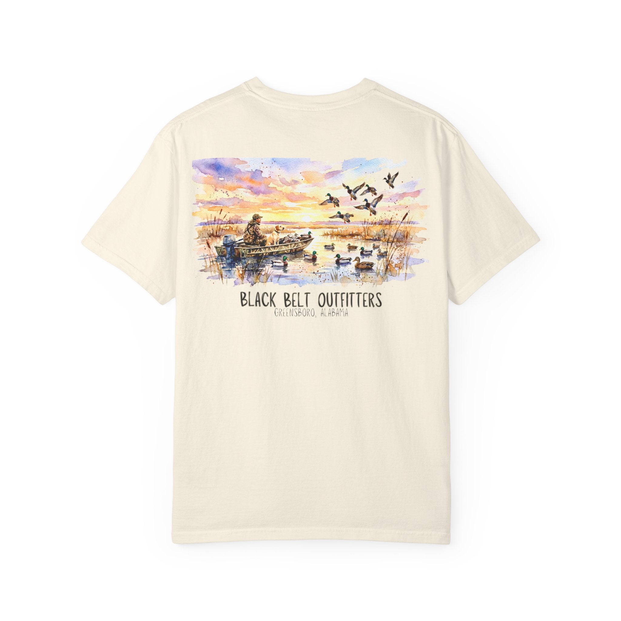 Duck Hunt at Sunrise T-Shirt — Early Morning Waterfowl Hunting Tee