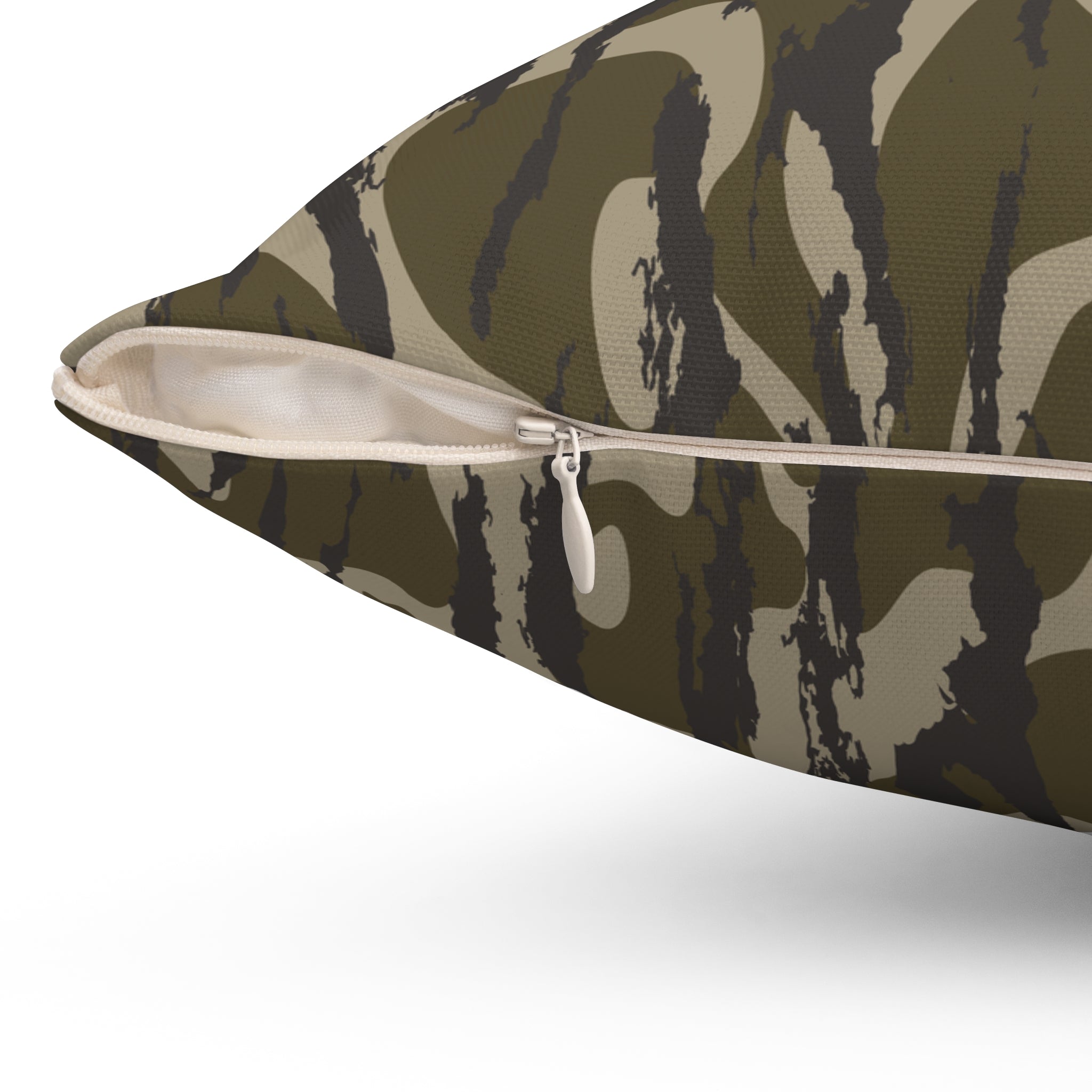 Trendy Camo Decorative Pillow, Military Style Home Decor, Throw Cushion for Living Room or Bedroom, Unique Gift Idea, Nature Inspired