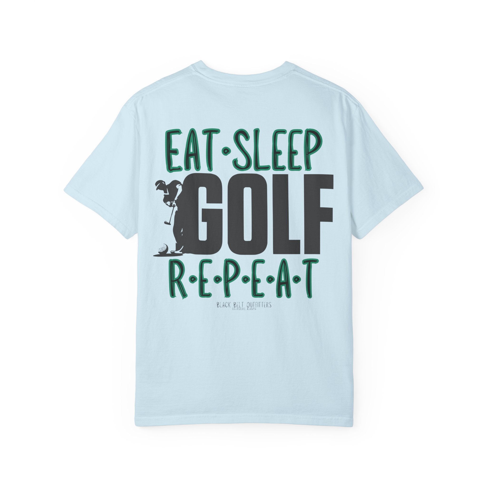 Eat Sleep Golf Repeat Unisex T-Shirt, Perfect for Gifts, Father's Day, Golf Events, Casual Wear, Comfortable Tee