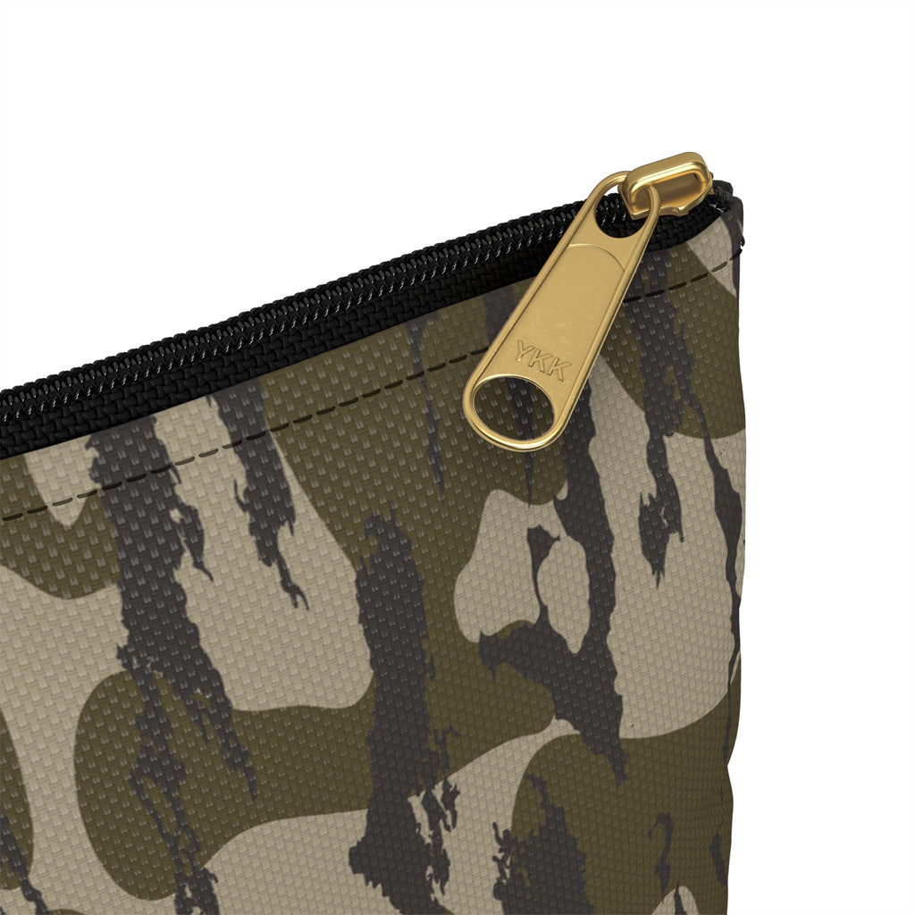 Trendy Zip Pouch, Stylish Camo Makeup Bag, Travel Organizer, Army Green Zipper Pouch, Gift for Her, Storage Solution