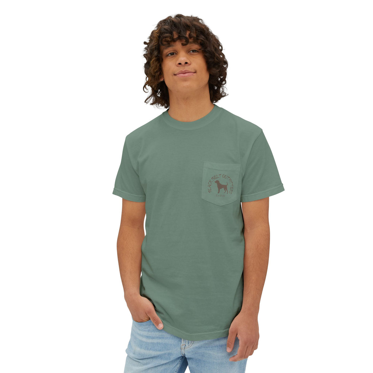 Black belt outfitters fishing lures Unisex Garment-Dyed Pocket T-Shirt
