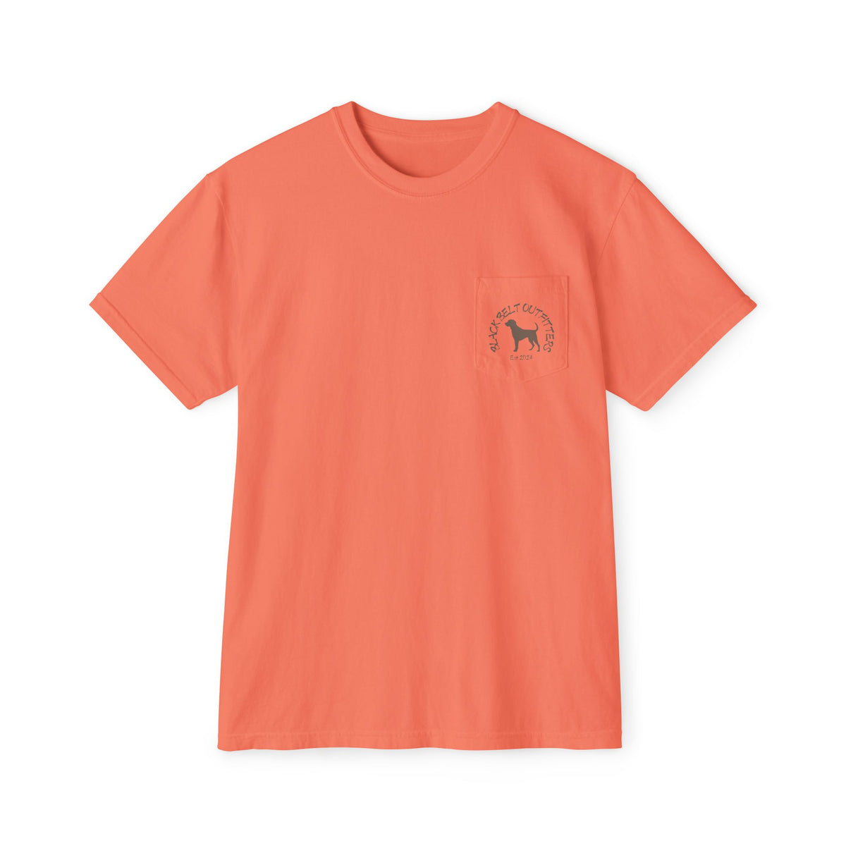 Black belt outfitters Fishing Poles Heart Unisex Garment-Dyed Pocket T-Shirt