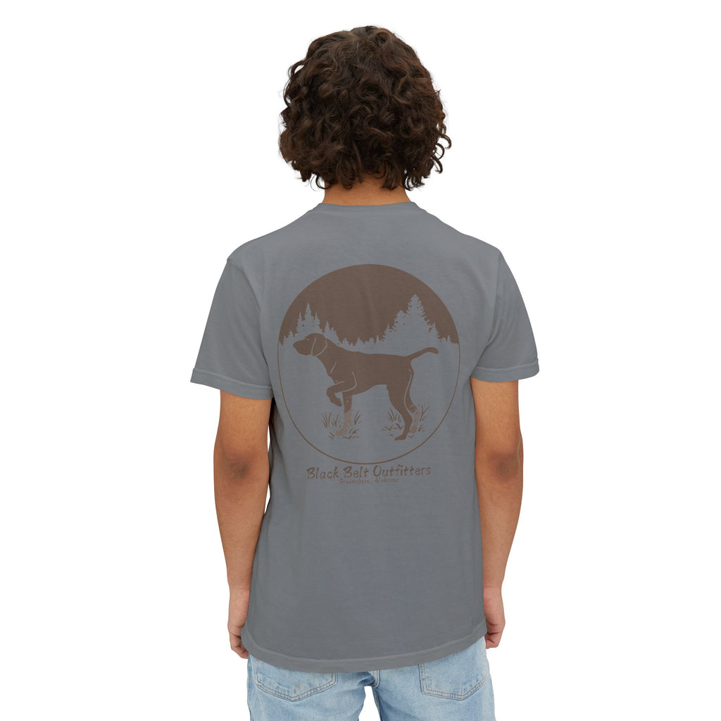 DEER HUNTING DOG (2) Unisex Heavy Cotton Pocket Tee