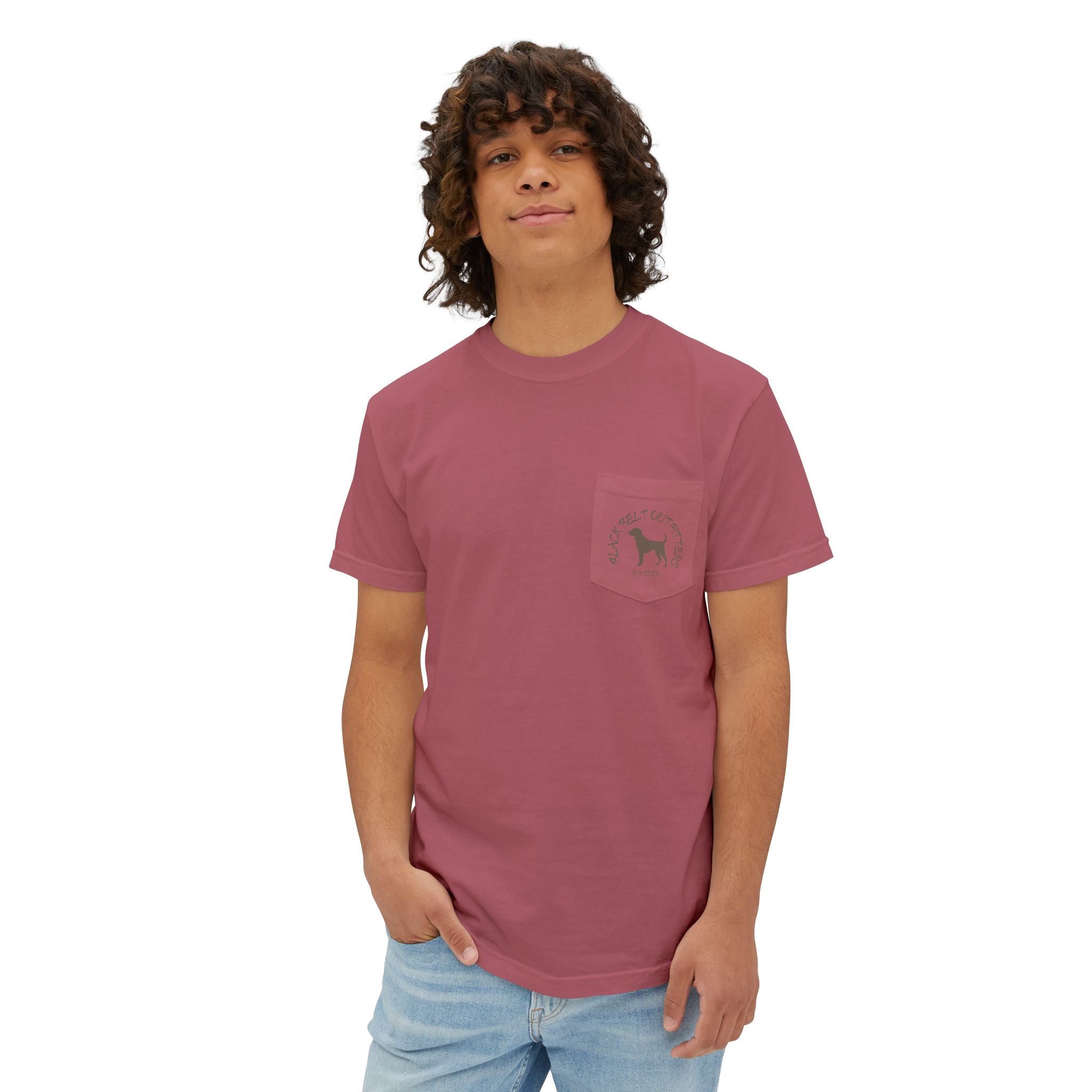 Black belt outfitters Bass Fishing Unisex Garment-Dyed Pocket T-Shirt