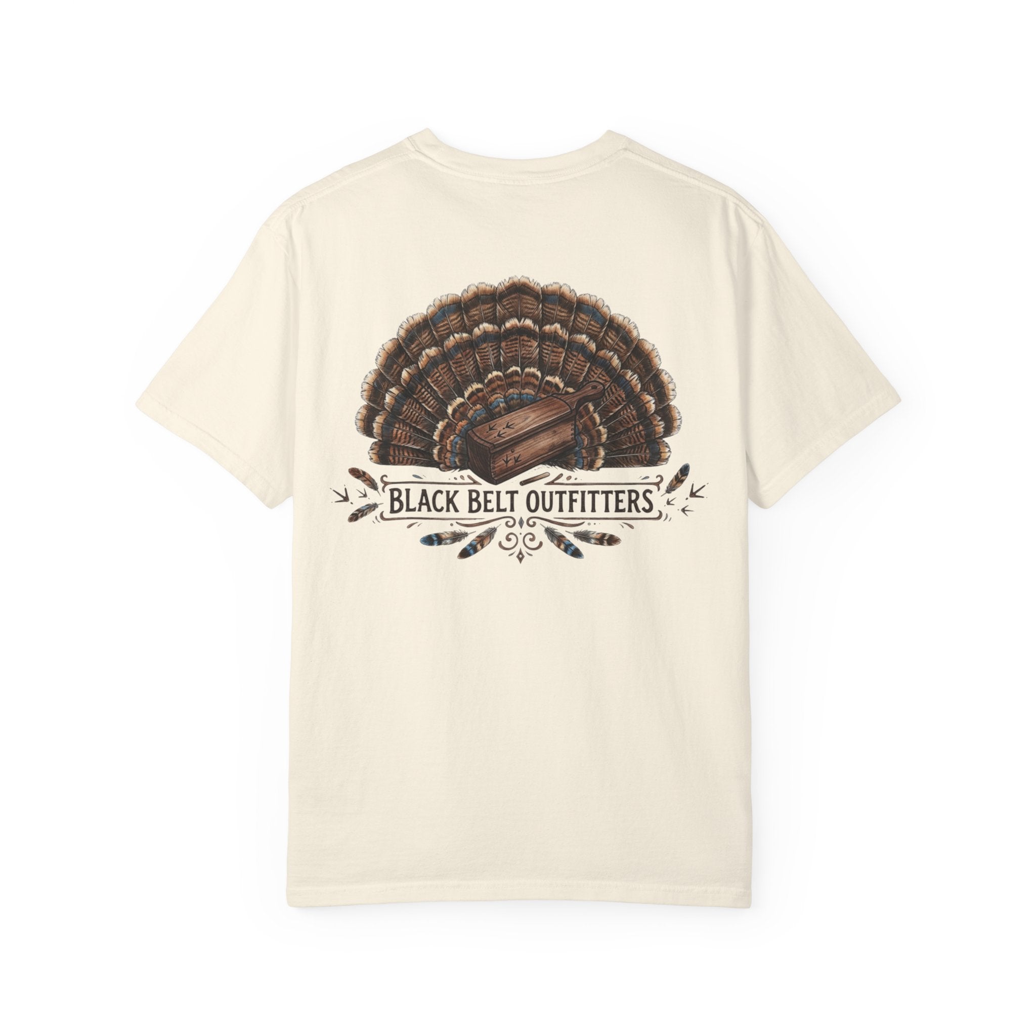 Turkey Feather Graphic T-Shirt — 'Black Belt Outfitters' Outdoor Tee