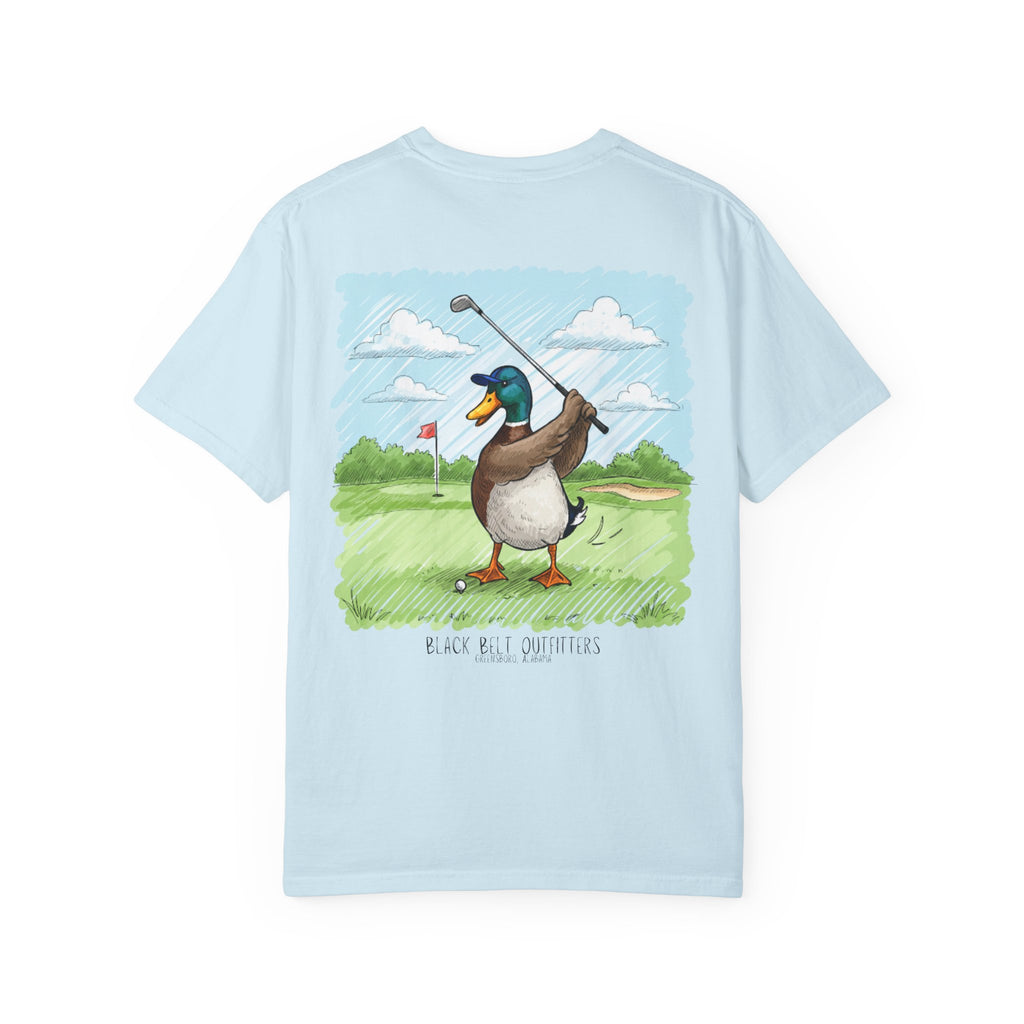 Golfing Duck Unisex T-Shirt, Perfect for Gifts, Father's Day, Golf Events, Casual Wear, Comfortable Tee