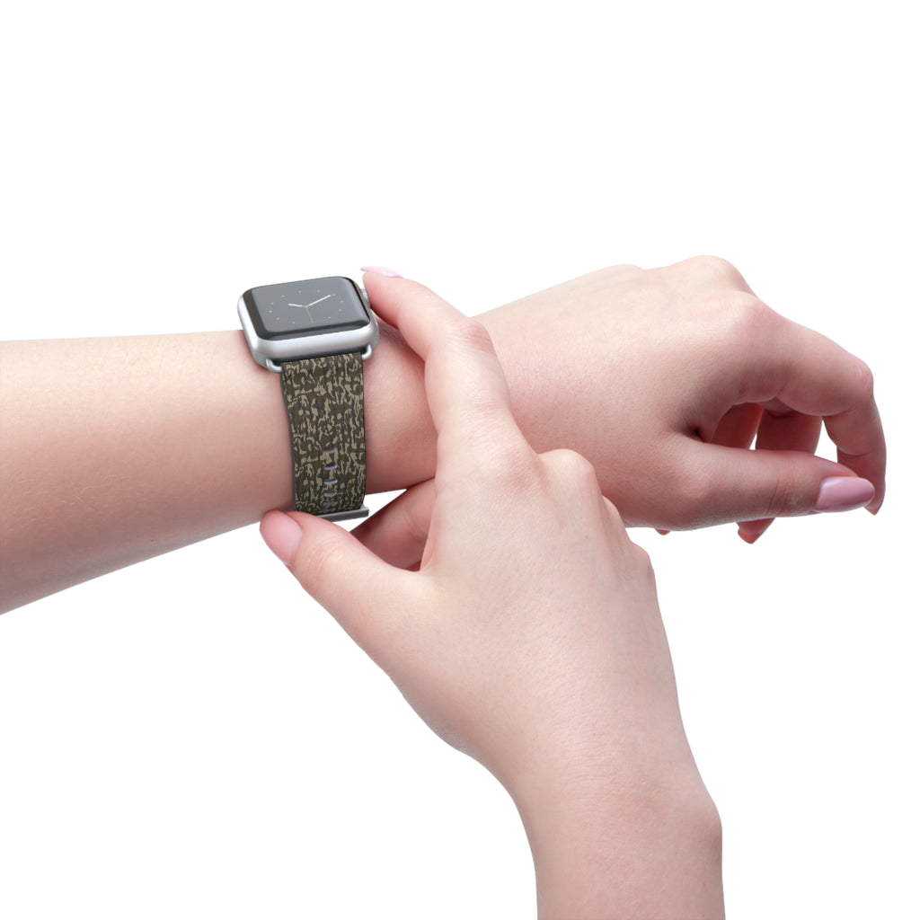 Trendy Camo Watch Band, Trendy Accessory, Men's Gift, Unisex Style, Perfect for Outdoor Activities, Unique Fashion