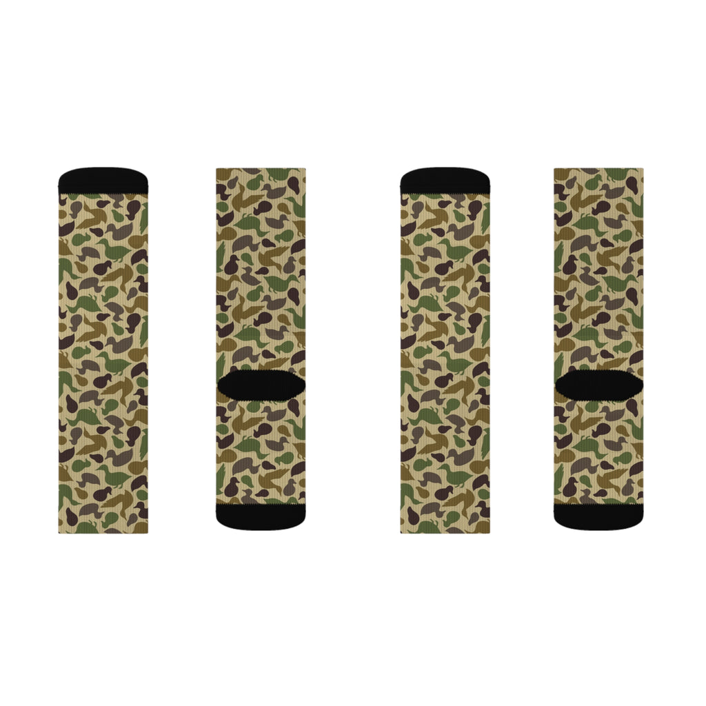 Duck Shaped Camo Sublimation Socks
