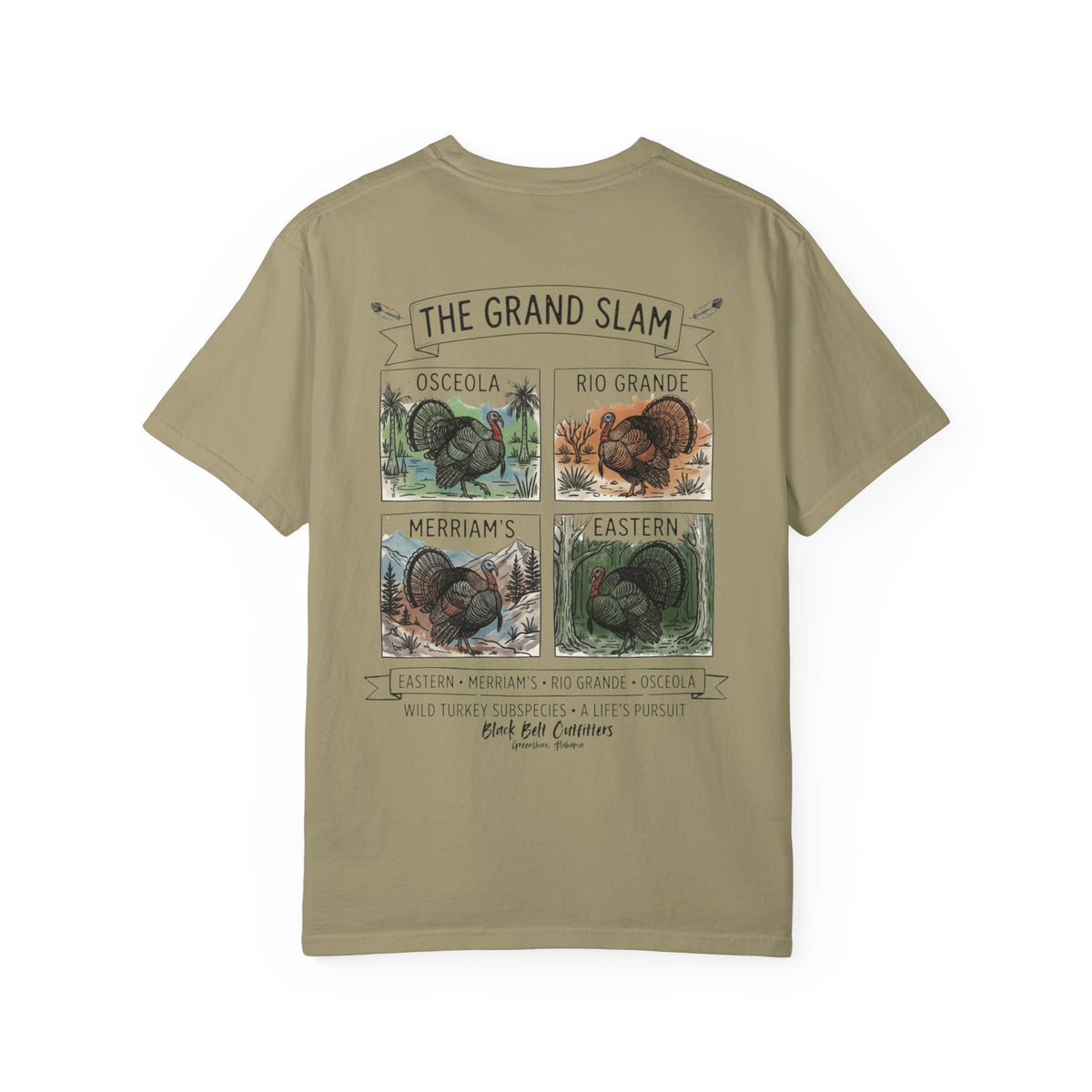 Grand Slam Turkey Graphic T-Shirt — Vintage Game Bird Hunting Tee