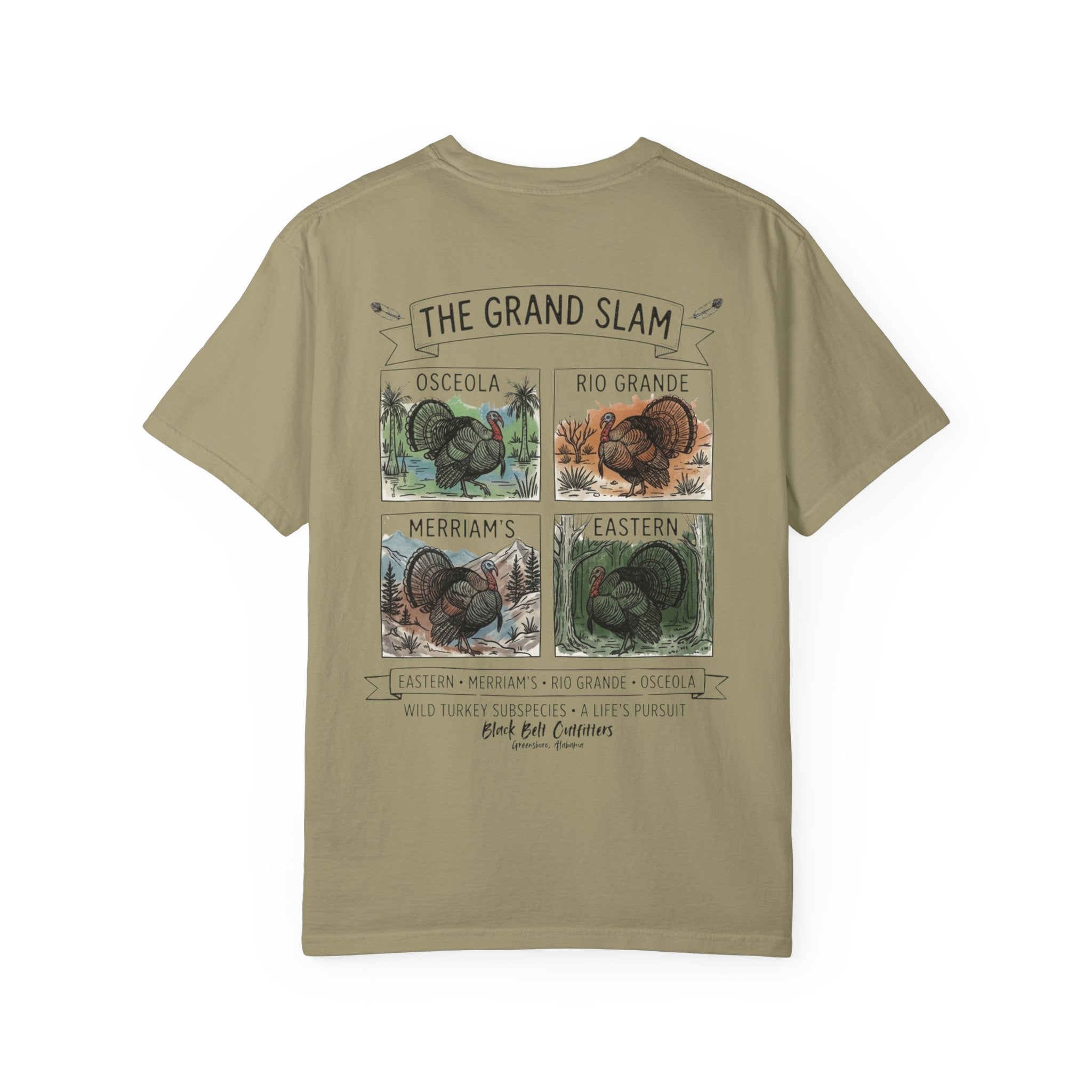 Grand Slam Turkey Graphic T-Shirt — Vintage Game Bird Hunting Tee