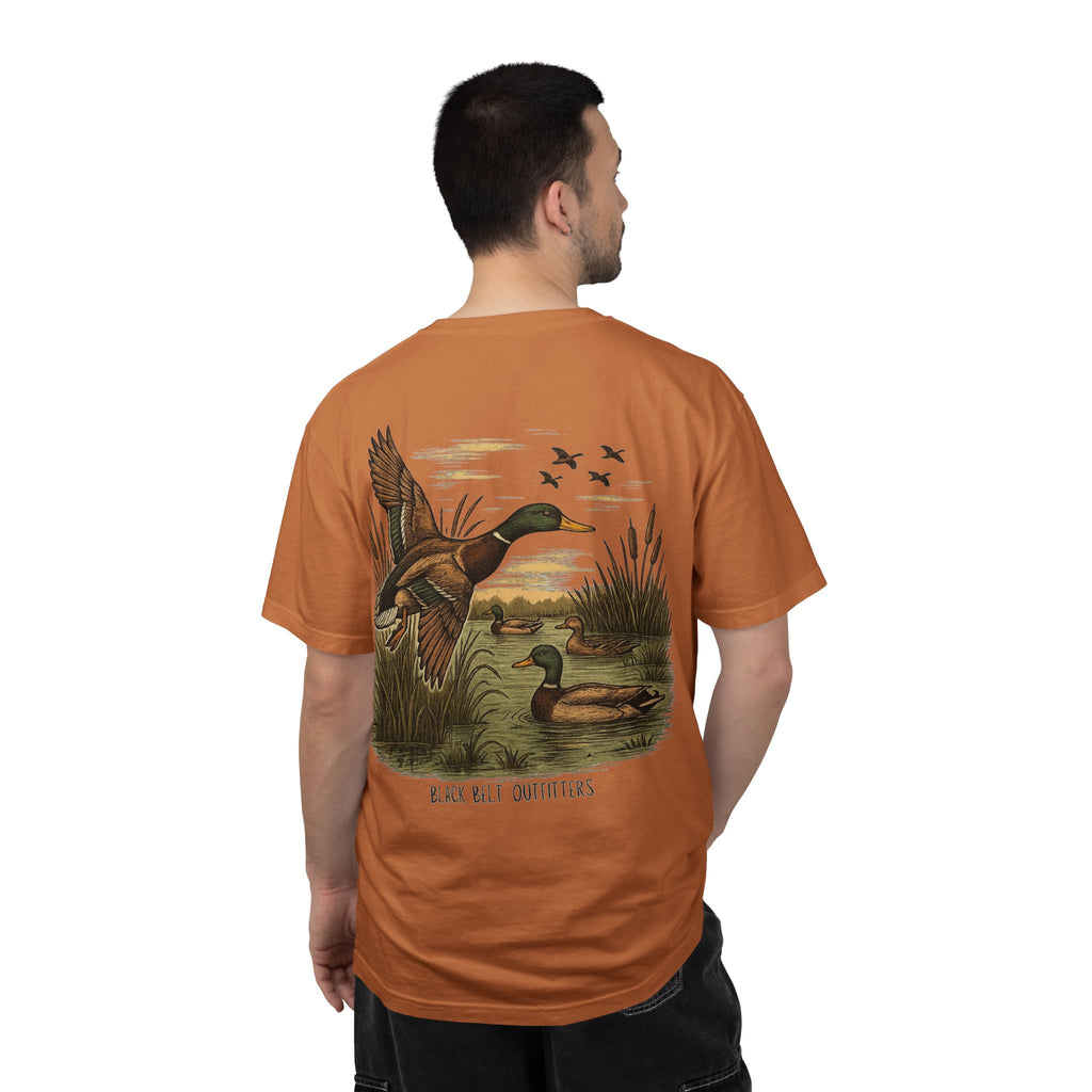 Ducks on the Pond Garment-Dyed T-Shirt — Vintage Washed Comfort Tee