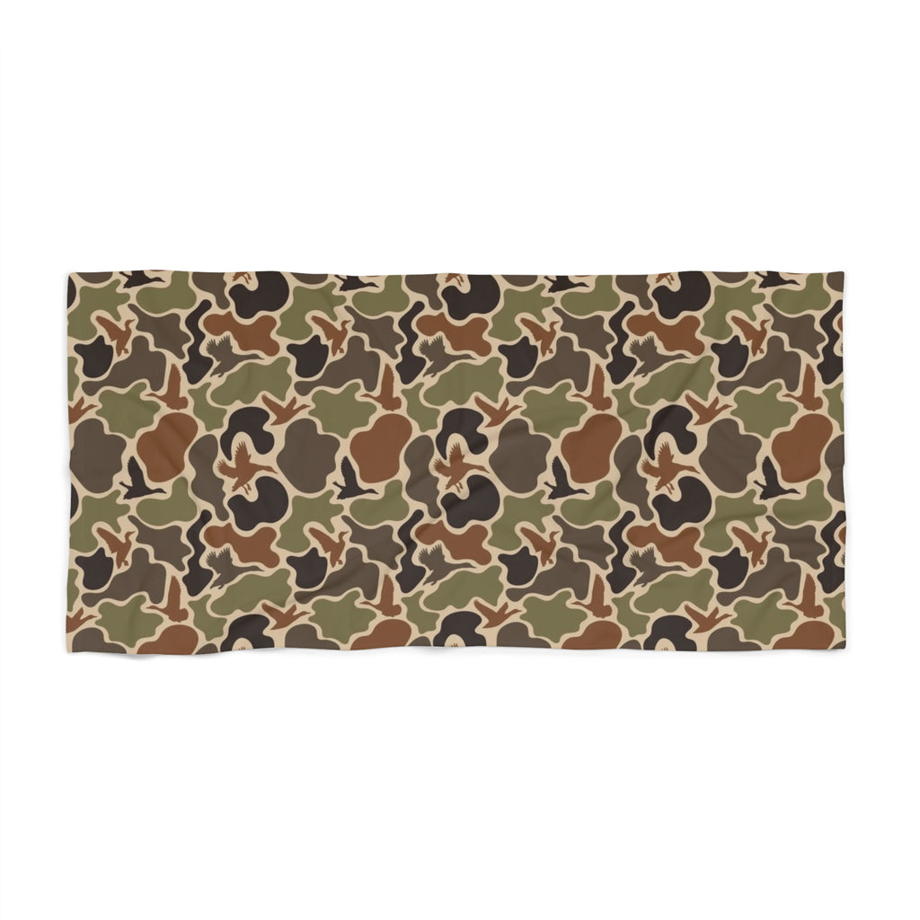 Duck Camo Beach Towel | Outdoor Travel Essential, Summer Pool Accessory, Picnic Blanket, Gift for Beach Lovers