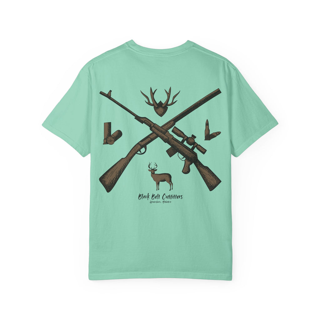 HUNTING VIBES Unisex Garment-Dyed T-shirt, Outdoor Adventure Shirt, Wildlife Lover Gift, Camping Apparel, Casual Fashion