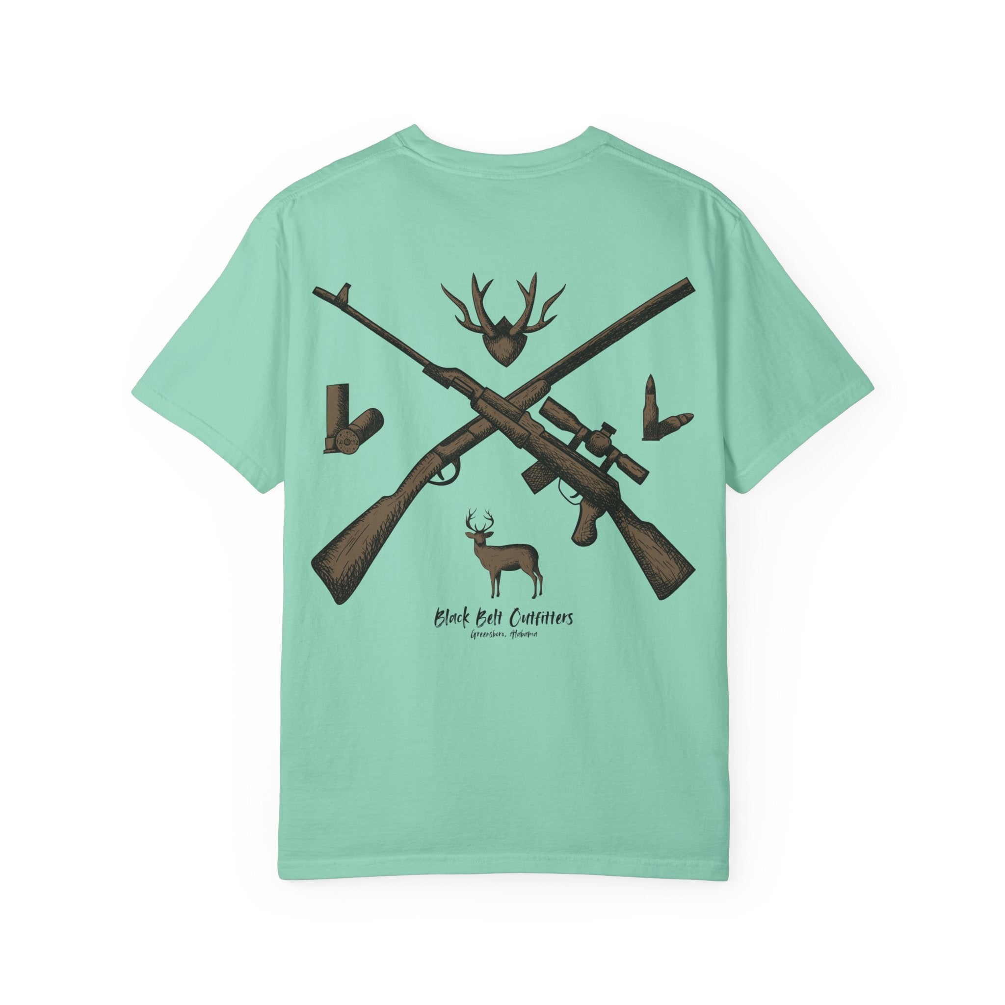 HUNTING VIBES Unisex Garment-Dyed T-shirt, Outdoor Adventure Shirt, Wildlife Lover Gift, Camping Apparel, Casual Fashion