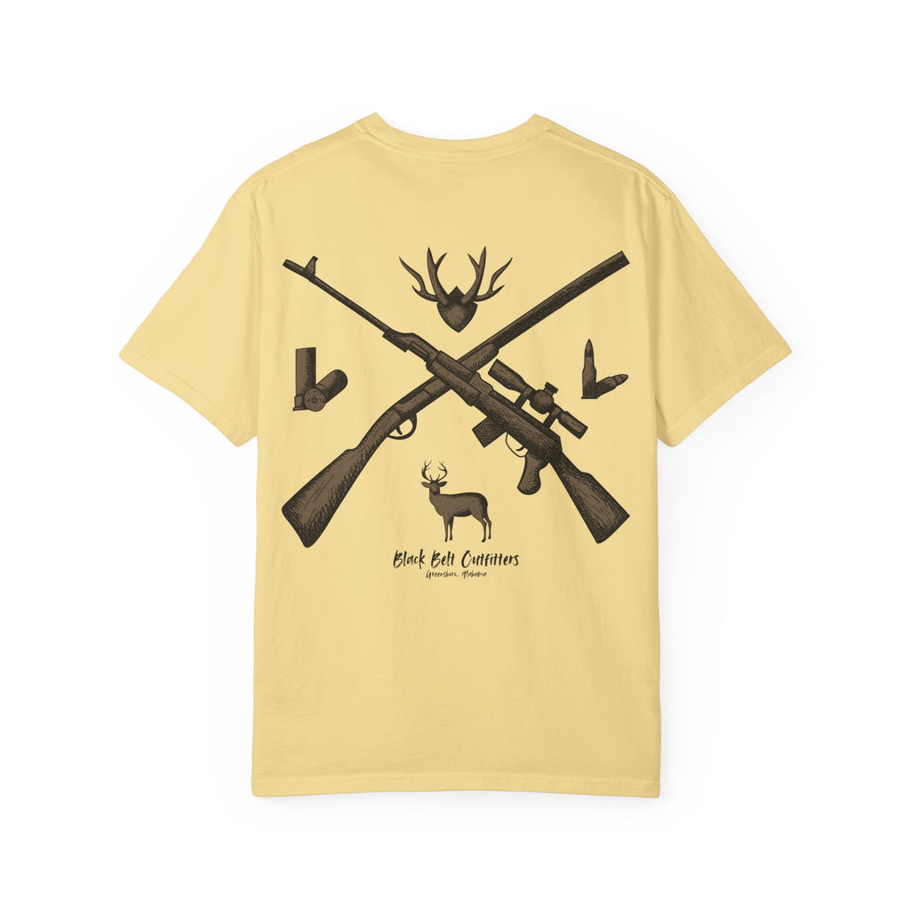 HUNTING VIBES Unisex Garment-Dyed T-shirt, Outdoor Adventure Shirt, Wildlife Lover Gift, Camping Apparel, Casual Fashion