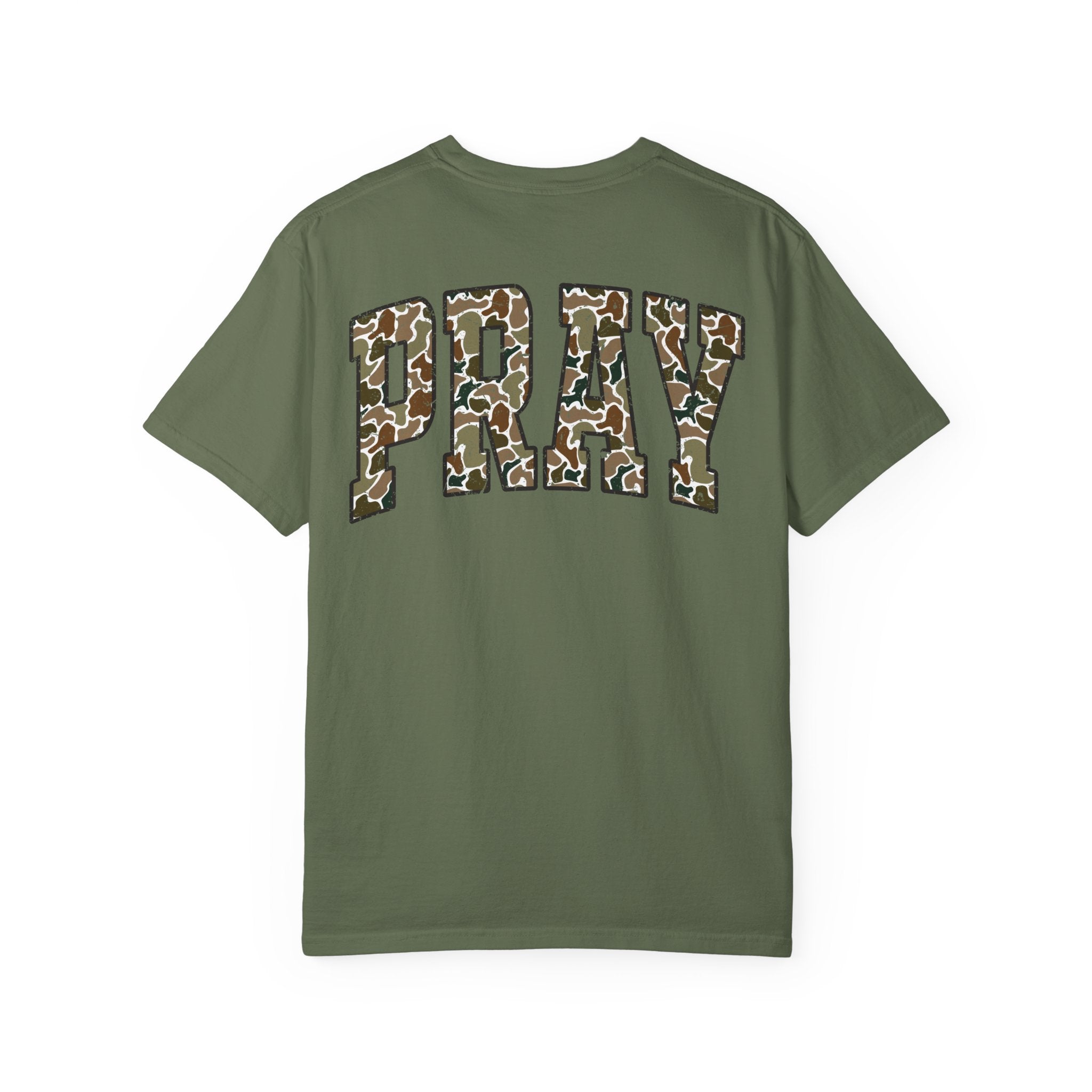 Unisex Camo Pray Graphic T-Shirt, Casual Wear, Inspirational Gift, Summer Tee, Eco-Friendly Apparel
