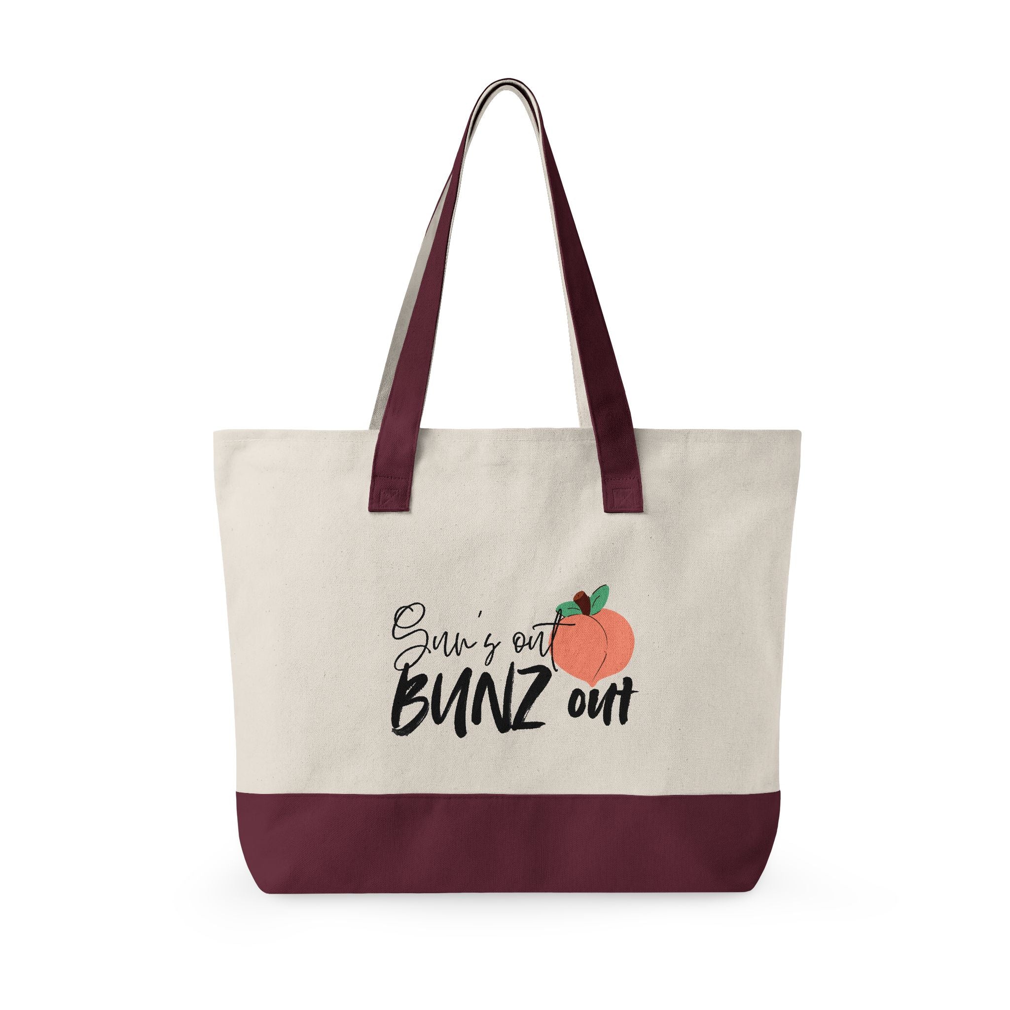 Zippered Canvas Tote — Sun’s Out Bunz Out