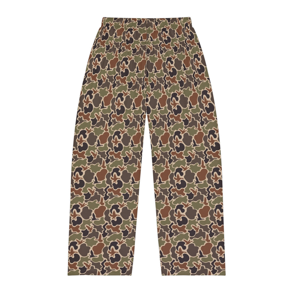 Duck Camo Print Men's Pajama Pants, Comfortable Sleepwear, Cozy Lounge Pants, Casual Home Wear, Relaxation Essentials