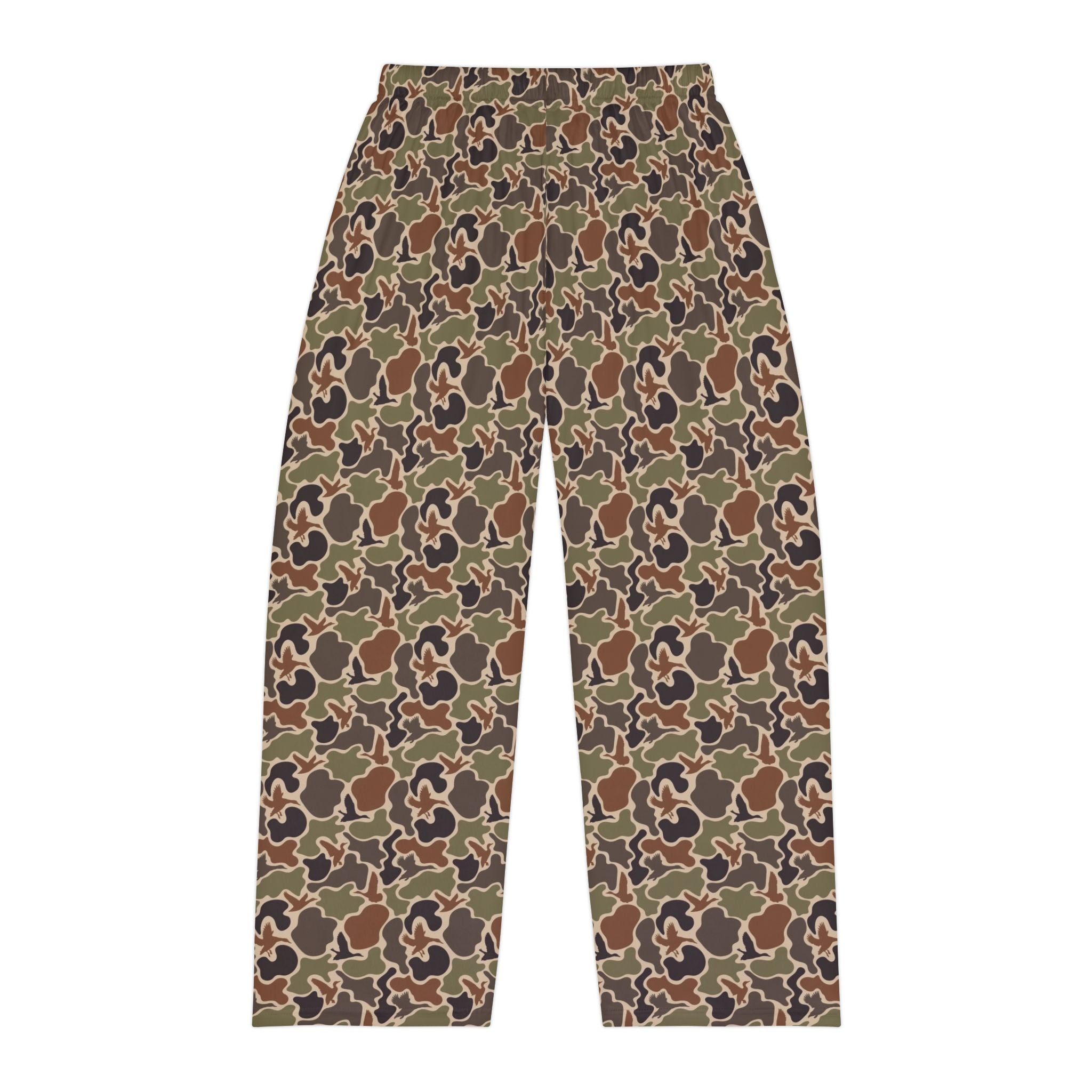 Duck Camo Print Men's Pajama Pants, Comfortable Sleepwear, Cozy Lounge Pants, Casual Home Wear, Relaxation Essentials