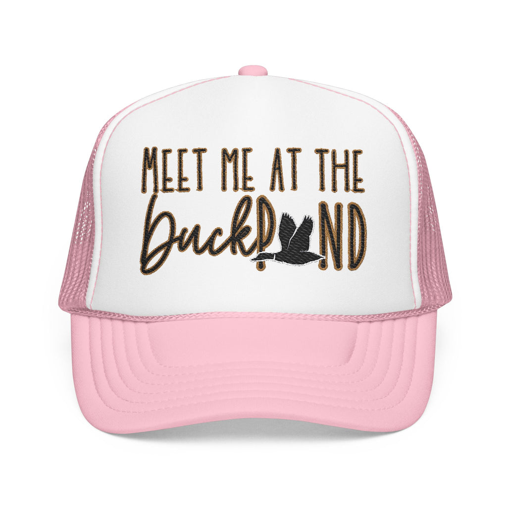Meet Me at the Duck Pond Embroidered Trucker Hat