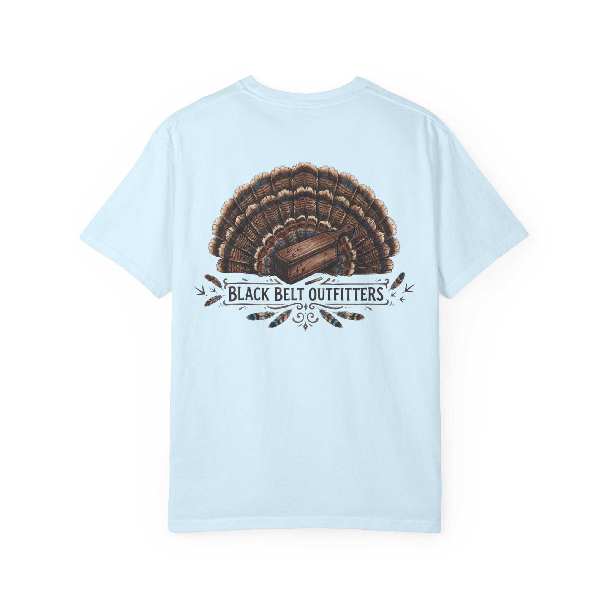 Turkey Feather Graphic T-Shirt — 'Black Belt Outfitters' Outdoor Tee