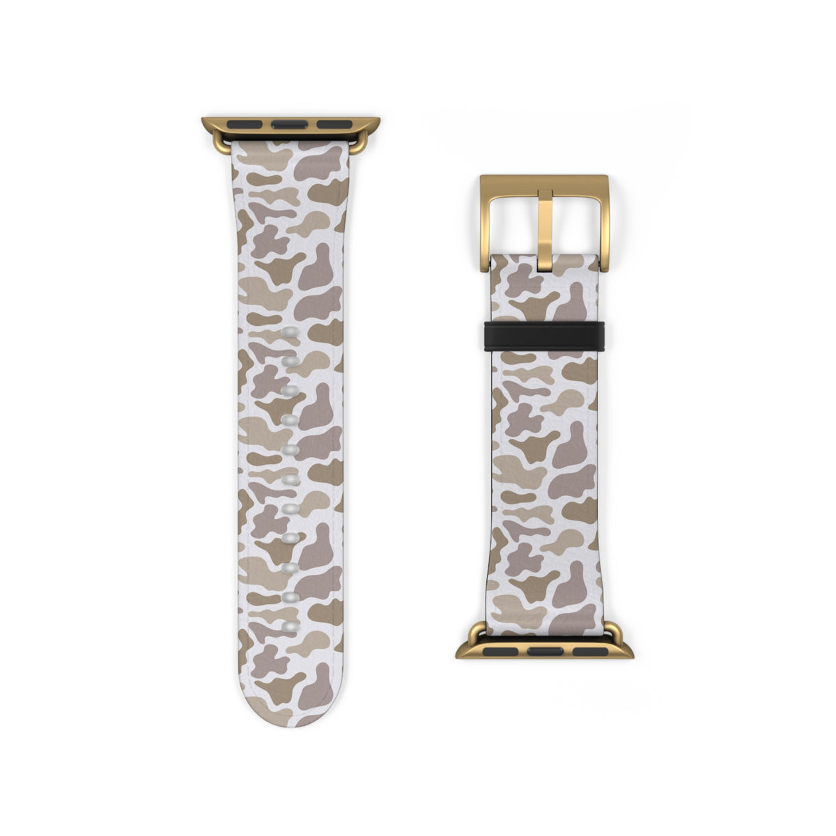Neutral Camo Watch Band — Beige White Camouflage Apple Watch Strap