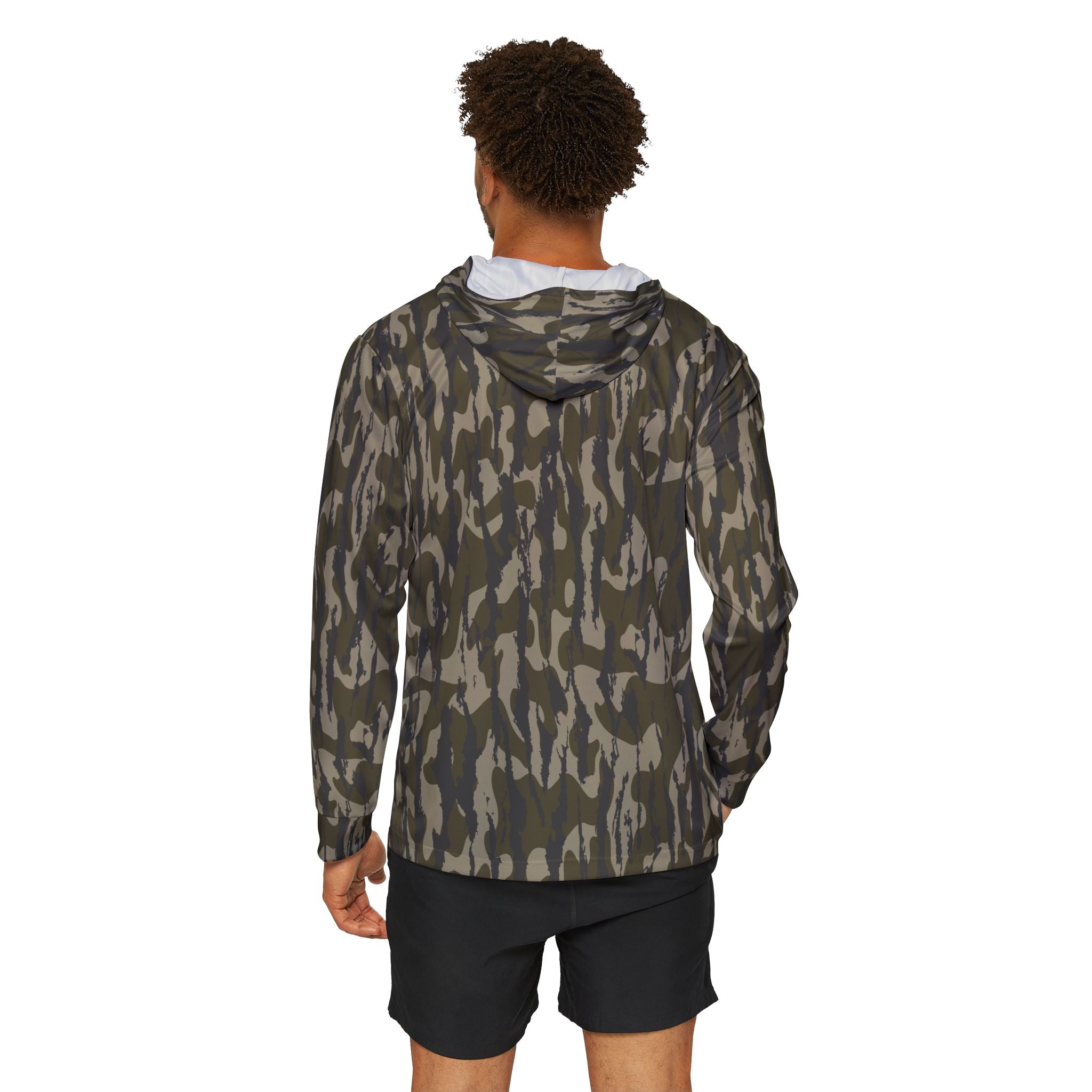 Trendy Camouflage Sports Warmup Hoodie, Perfect for Gym, Outdoor Activities, Fitness Wear, Gift for Athletes, Military Style