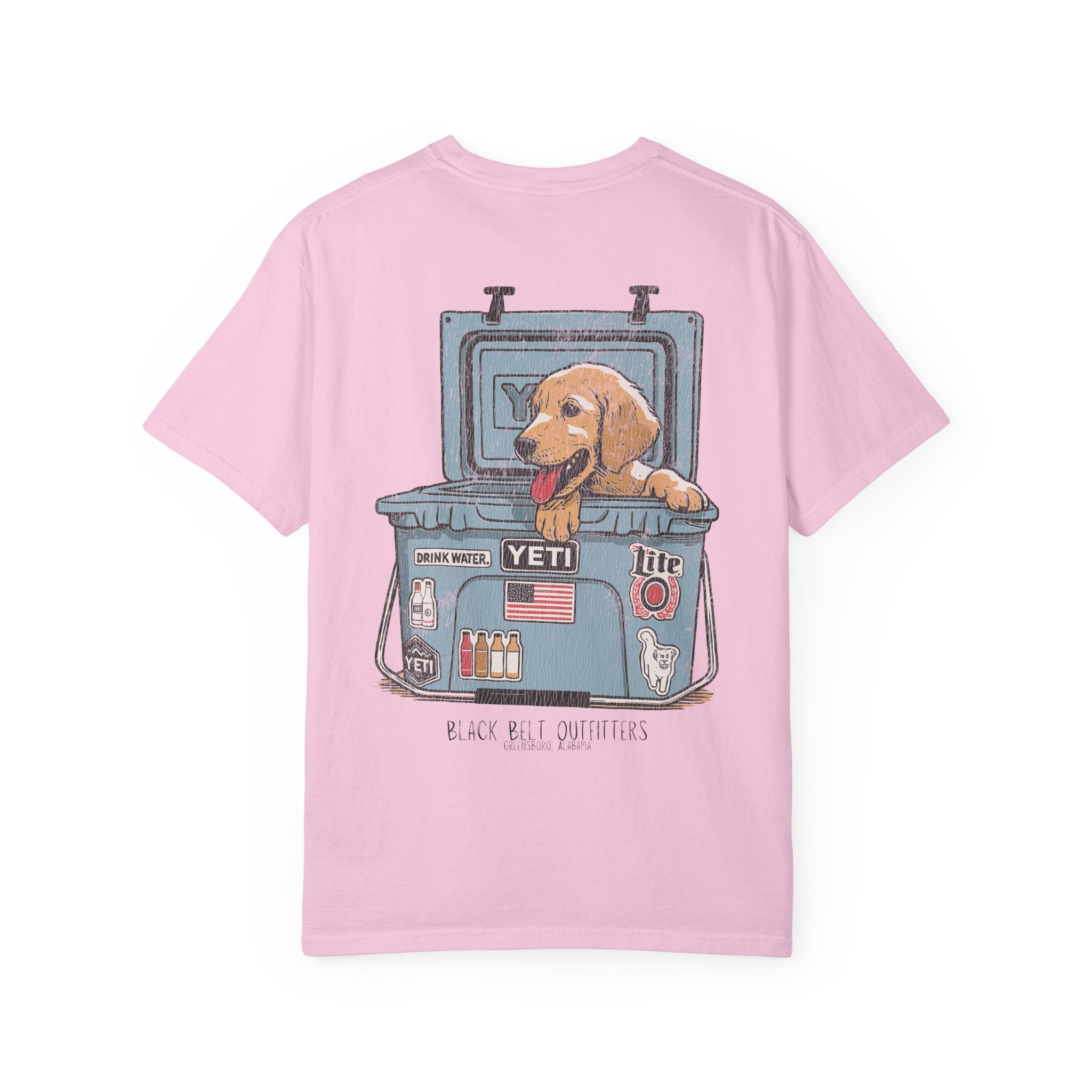 Yellow Labrador Retriever in Cooler Unisex T-Shirt, Perfect for Gifts, Father's Day, Golf Events, Casual Wear, Comfortable Tee