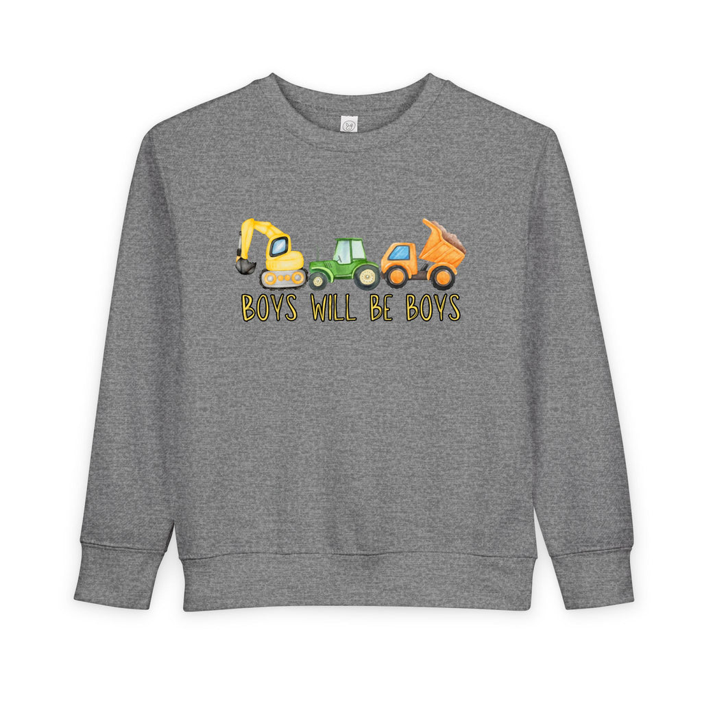 Playful Toddler Sweatshirt - 'Boys Will Be Boys' - Kids' Casual Wear, Baby Clothes, Outdoor Adventures, Birthday Gift, Spring Fashion