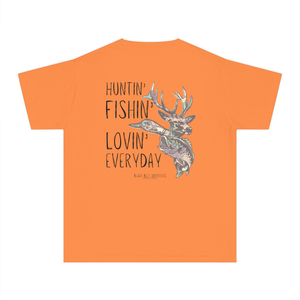 Huntin, Fishin, Lovin Everyday Youth Midweight Tee - Fun Farm-Themed Shirt