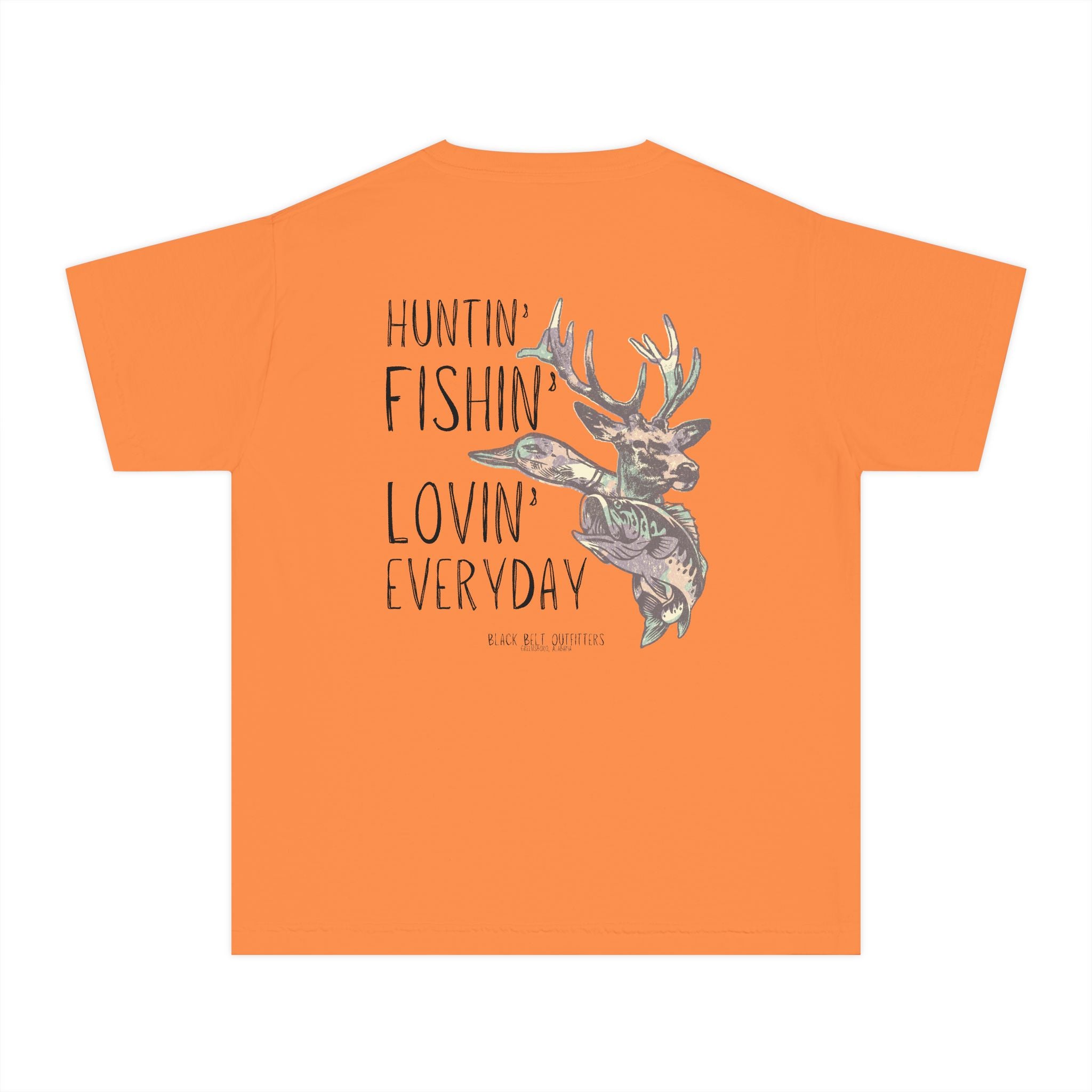 Huntin, Fishin, Lovin Everyday Youth Midweight Tee - Fun Farm-Themed Shirt