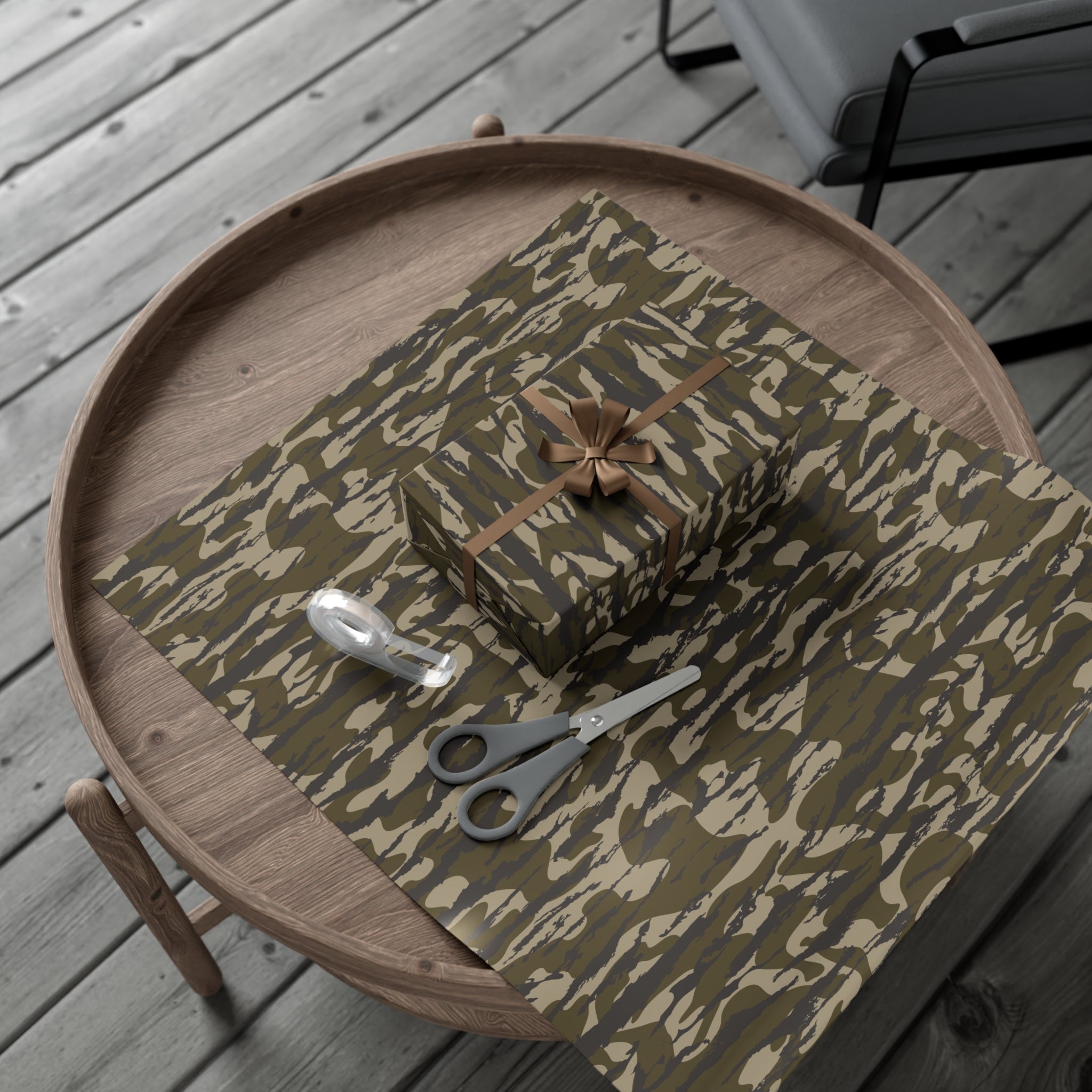 Trendy Camo Gift Wrap Paper, Perfect for Holidays, Birthdays, Parties, Eco-Friendly Packaging, Unique Camo Design