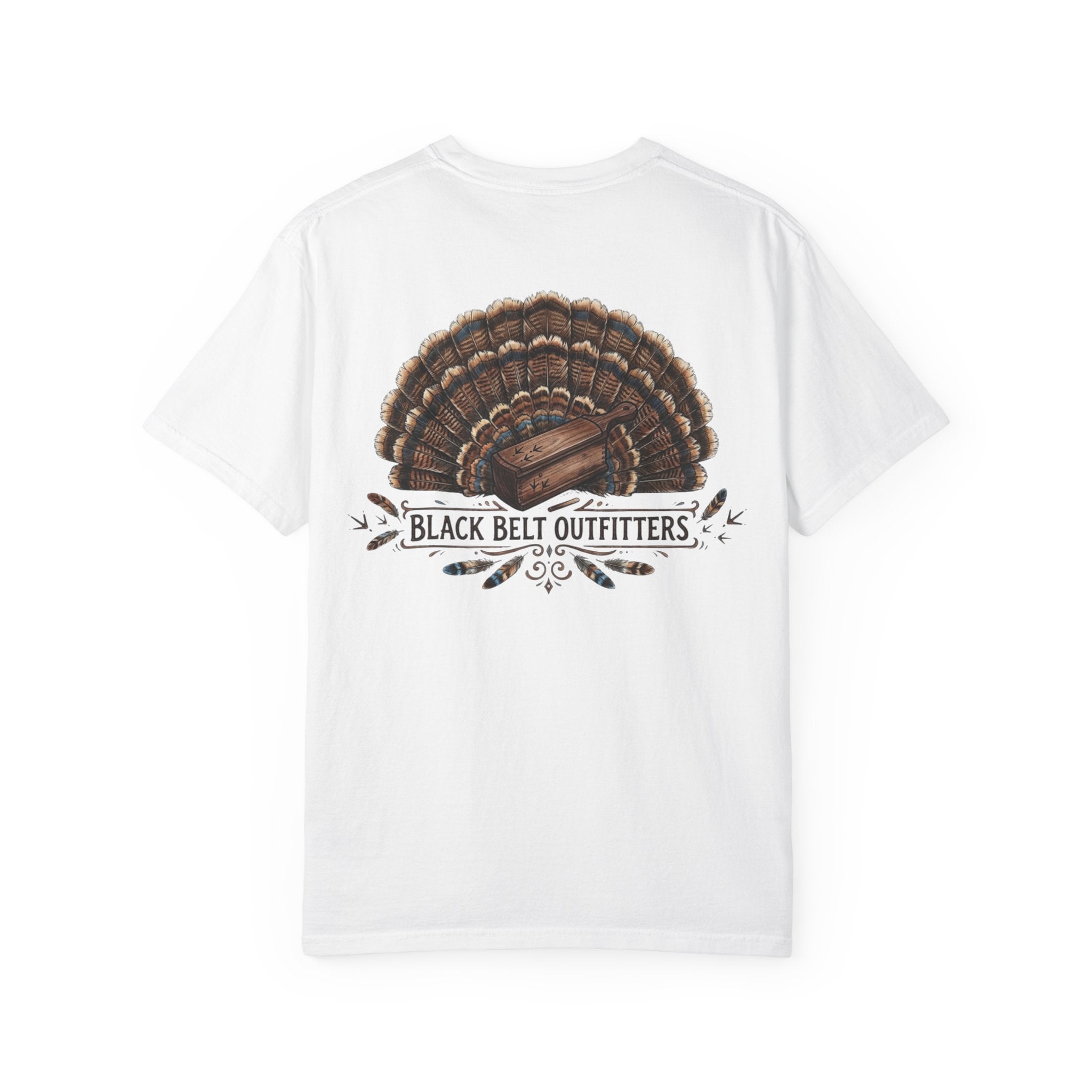 Turkey Feather Graphic T-Shirt — 'Black Belt Outfitters' Outdoor Tee