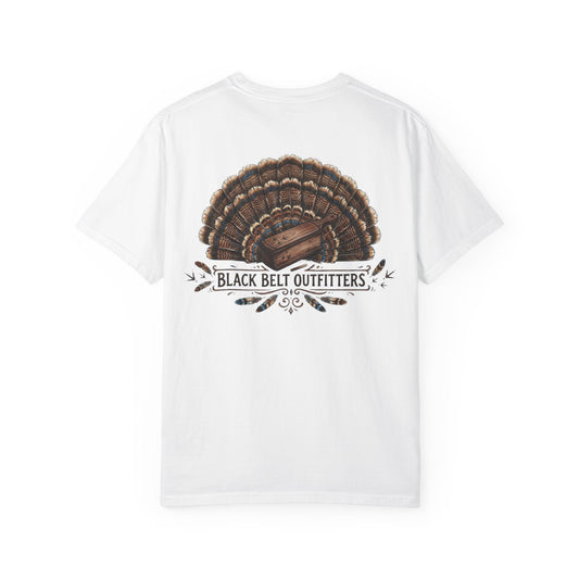 Turkey Feather Graphic T-Shirt — 'Black Belt Outfitters' Outdoor Tee