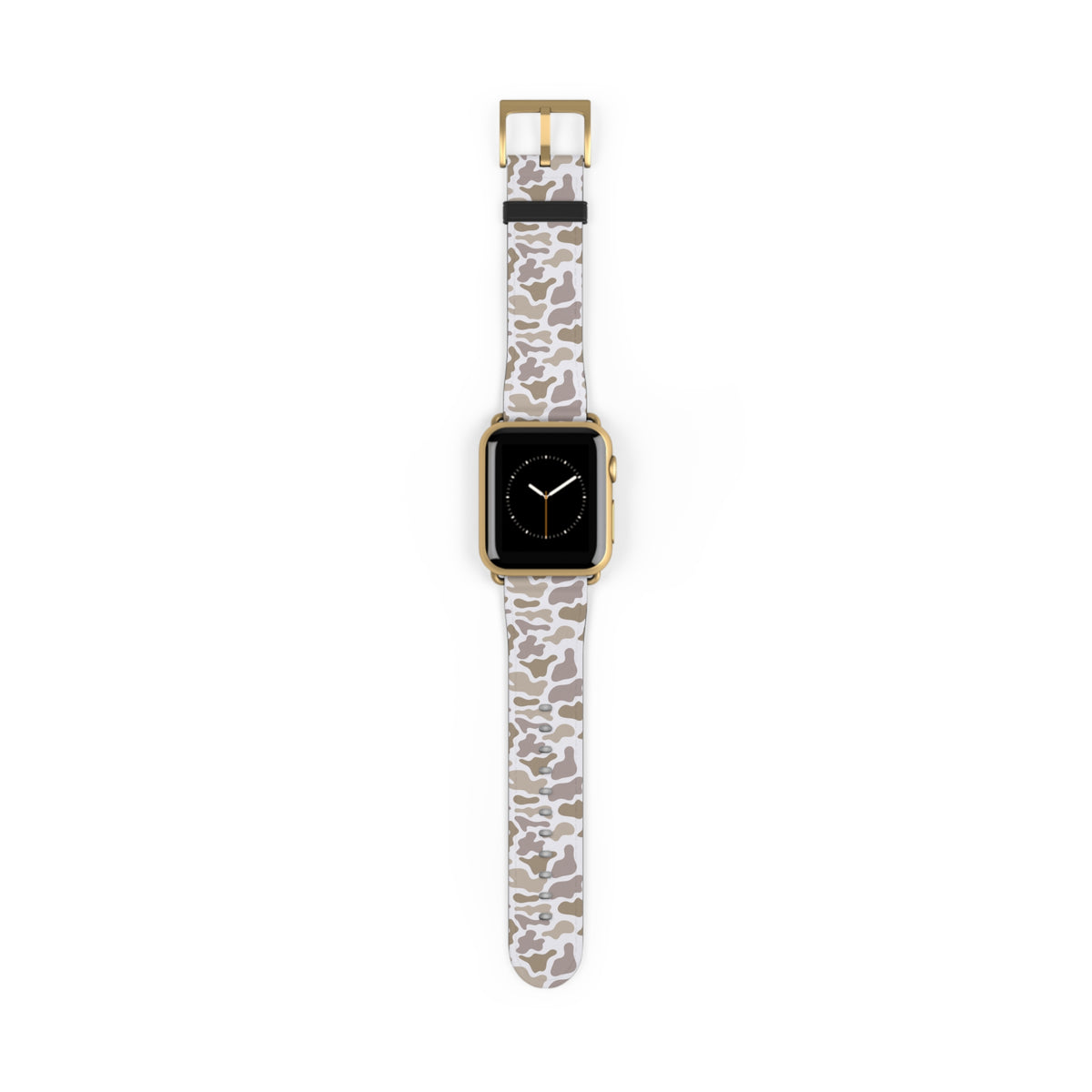 Neutral Camo Watch Band — Beige White Camouflage Apple Watch Strap